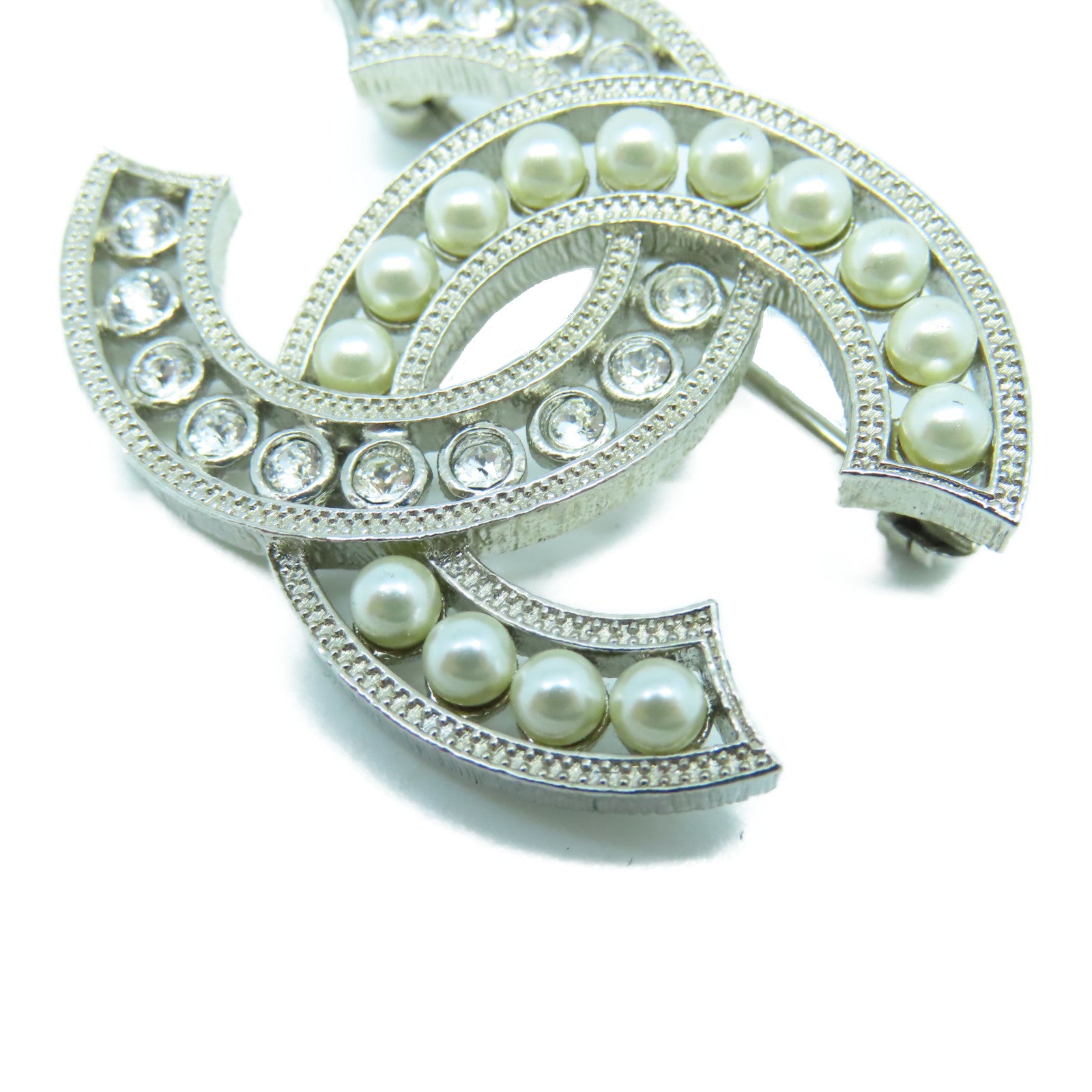 CHANEL PVC/金屬Brooch胸針銀色