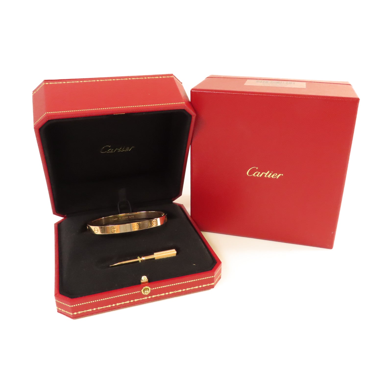 CARTIER 18K玫瑰金Love Bracelet手鐲#18