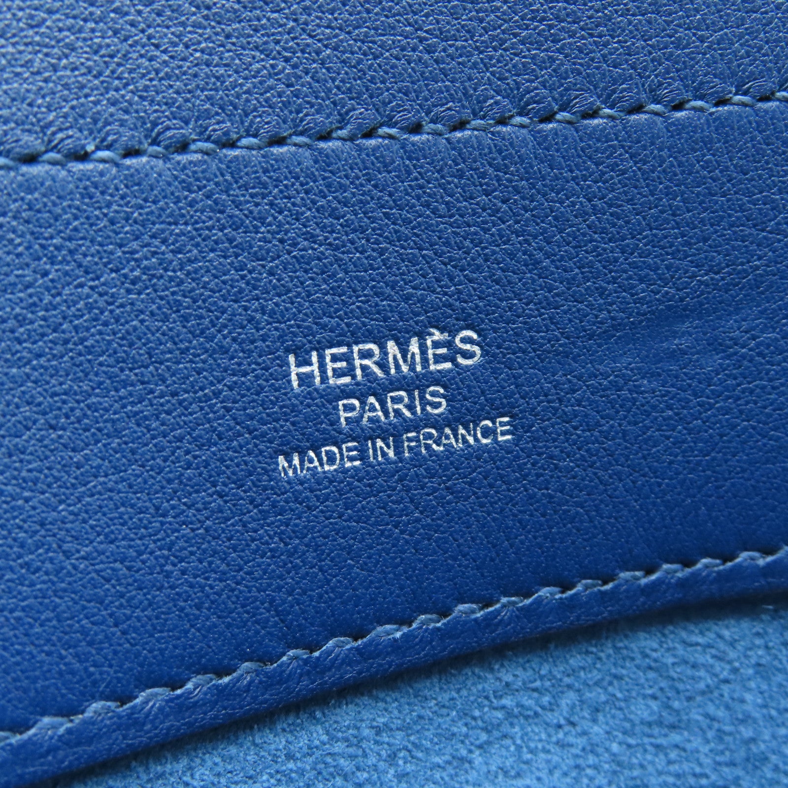 HERMES Swift Leather Aline Mini Silver Buckle Shoulder Bag Dark Blue