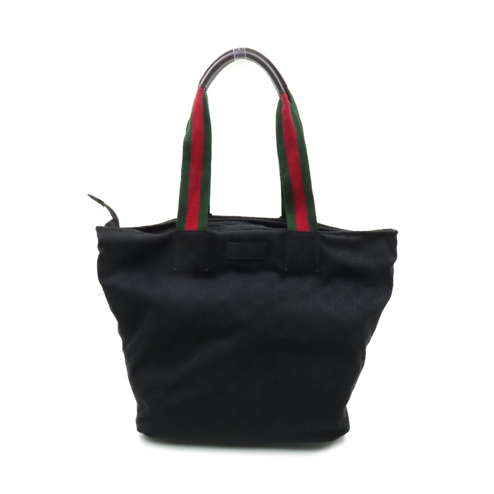 GUCCI GG帆布Tote Bag肩背袋黑色