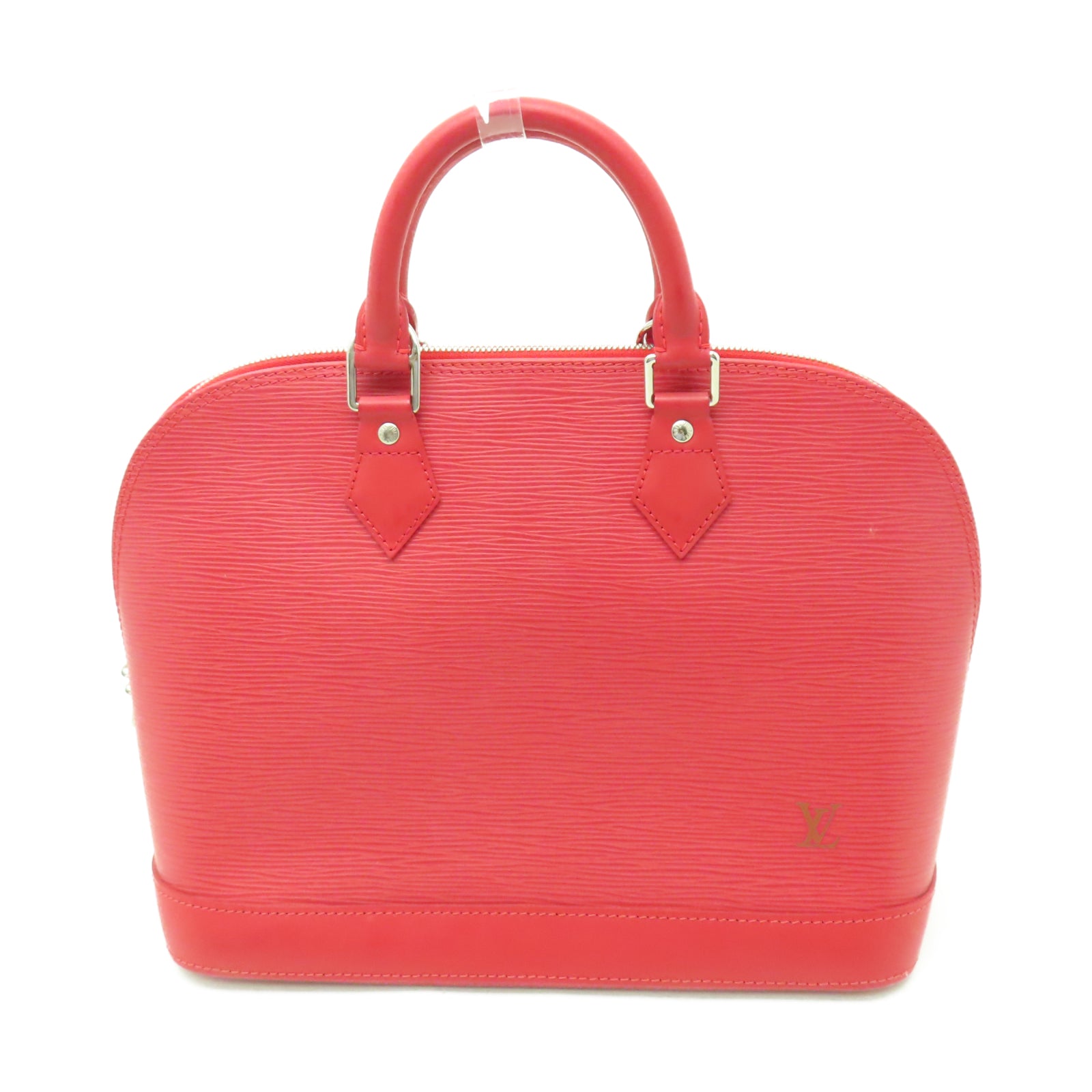 LOUIS VUITTON 【激減優惠】Epi Alma MM銀扣手挽袋紅色