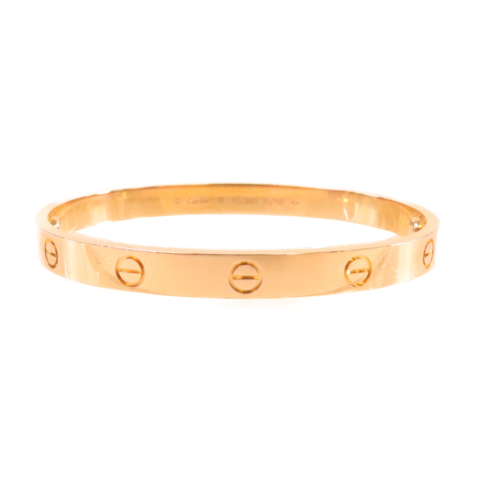 CARTIER 18K玫瑰金Love Bracelet手鐲#18
