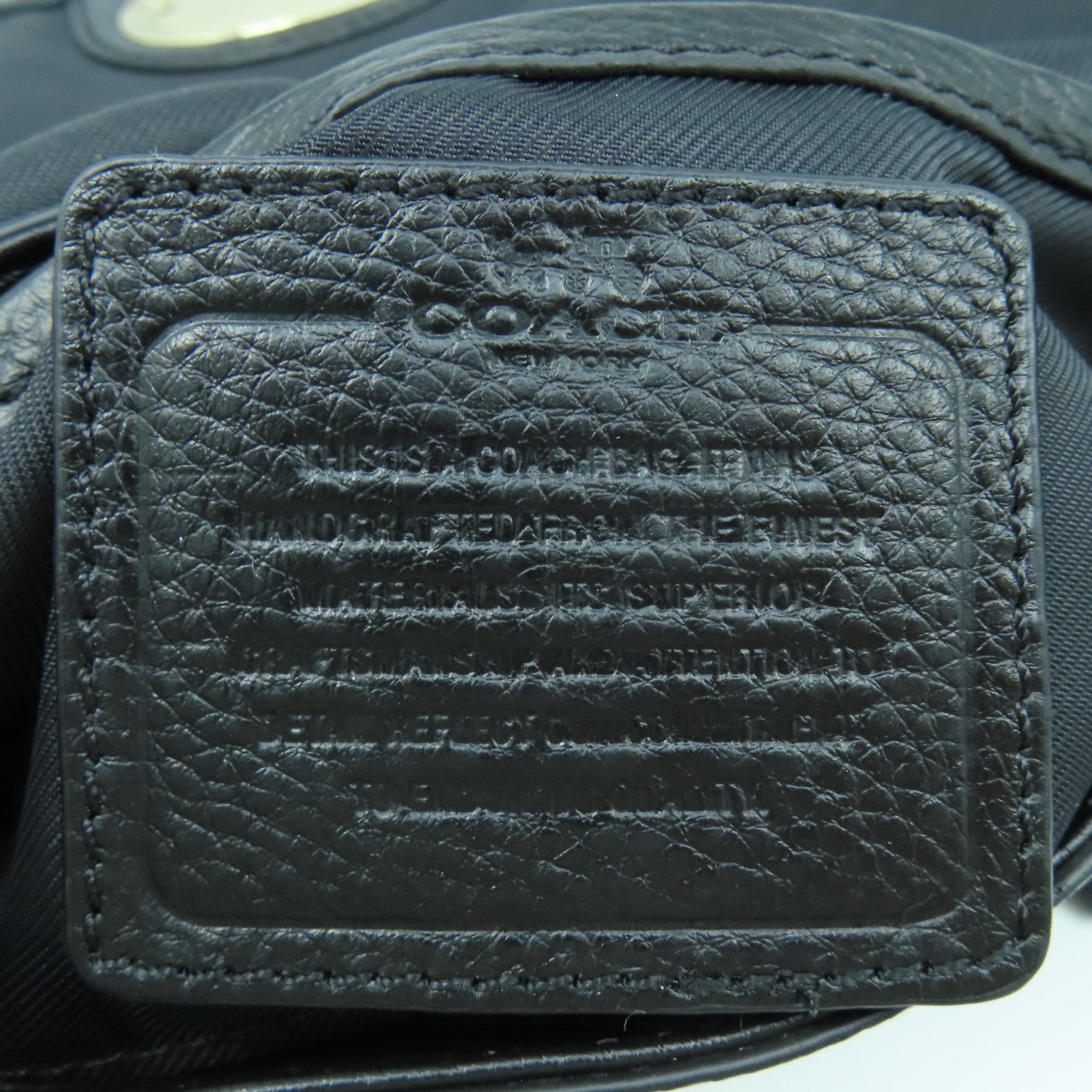 COACH 【激減優惠】牛皮皮革Chain Shoulder Bag金扣鏈帶肩背袋黑色