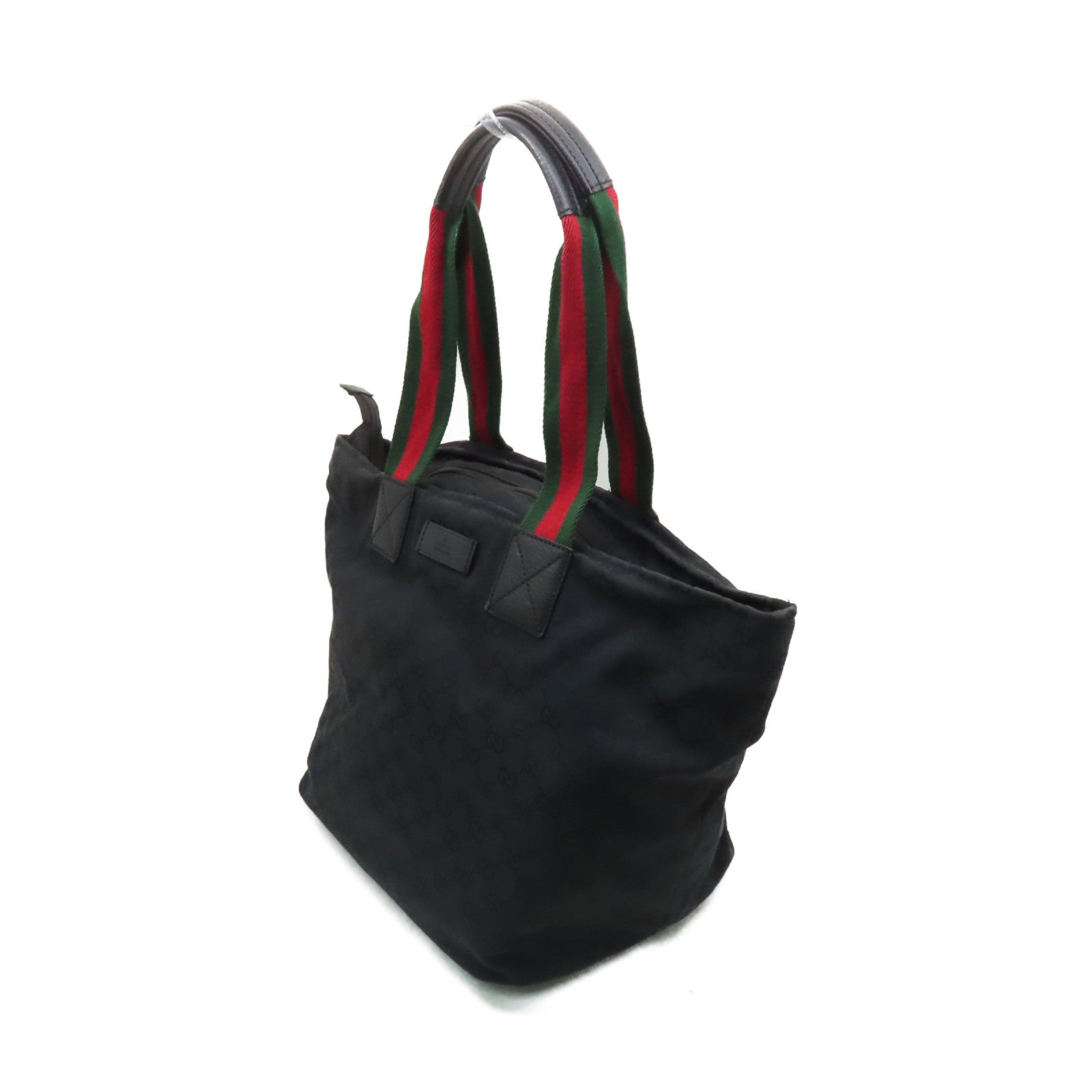 GUCCI GG帆布Tote Bag肩背袋黑色