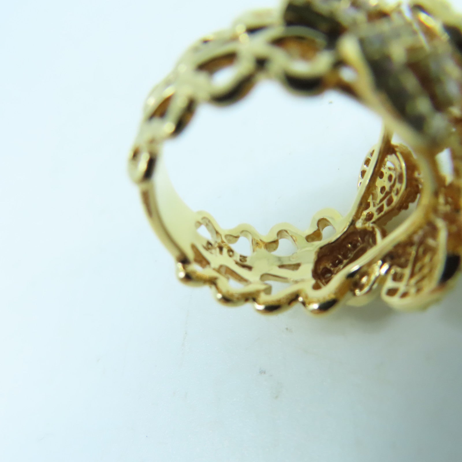 JEWELRY 18K黃金Diamond Ring鑽石戒指金色US#5.5