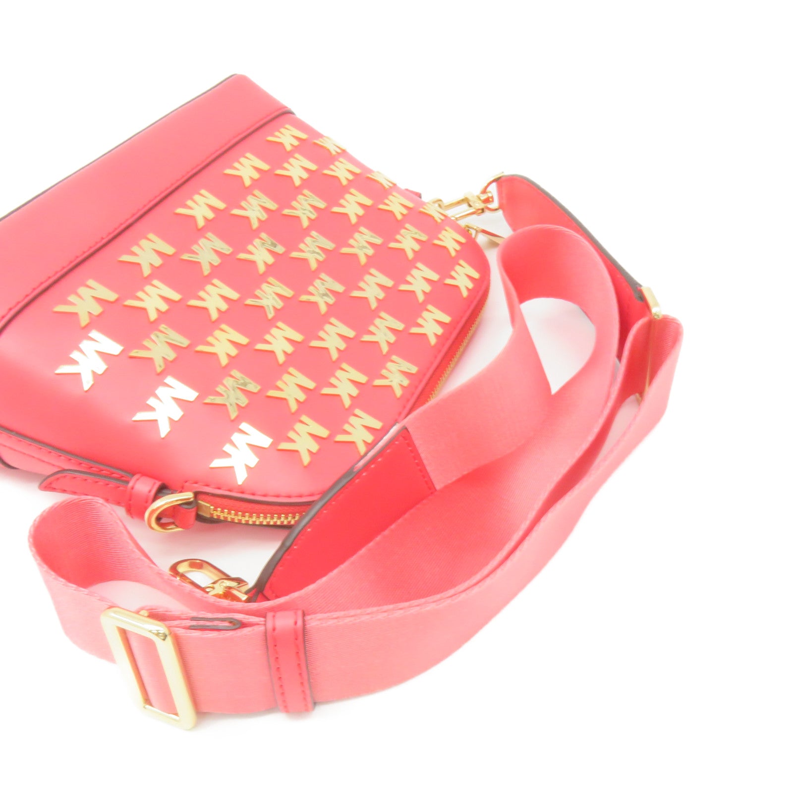 Michael Kors 牛皮皮革Shoulder Bag肩背袋粉紅色