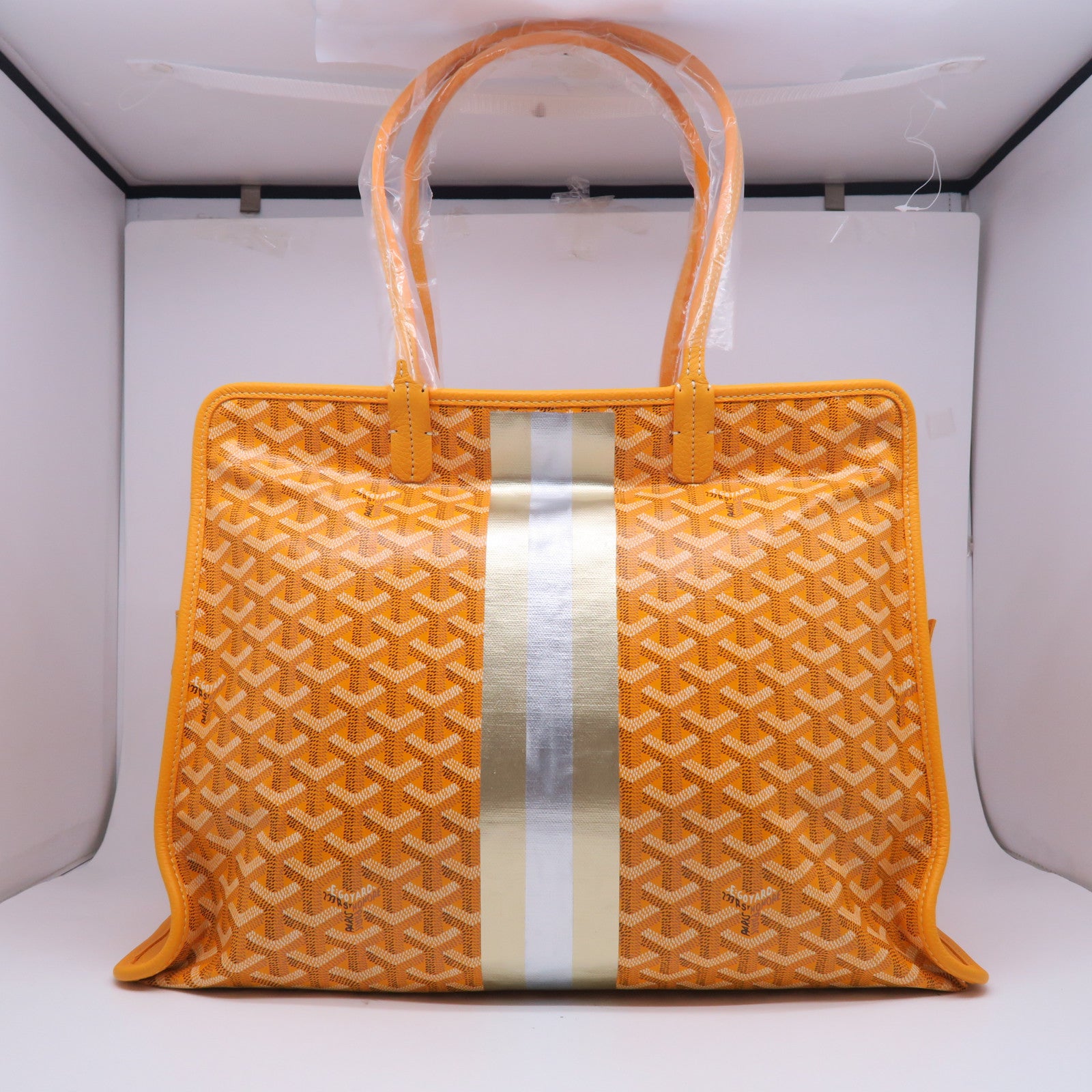 GOYARD 【激減優惠】塗層帆布Sac Hardy PM 2 Jaune銀扣肩背袋黃色