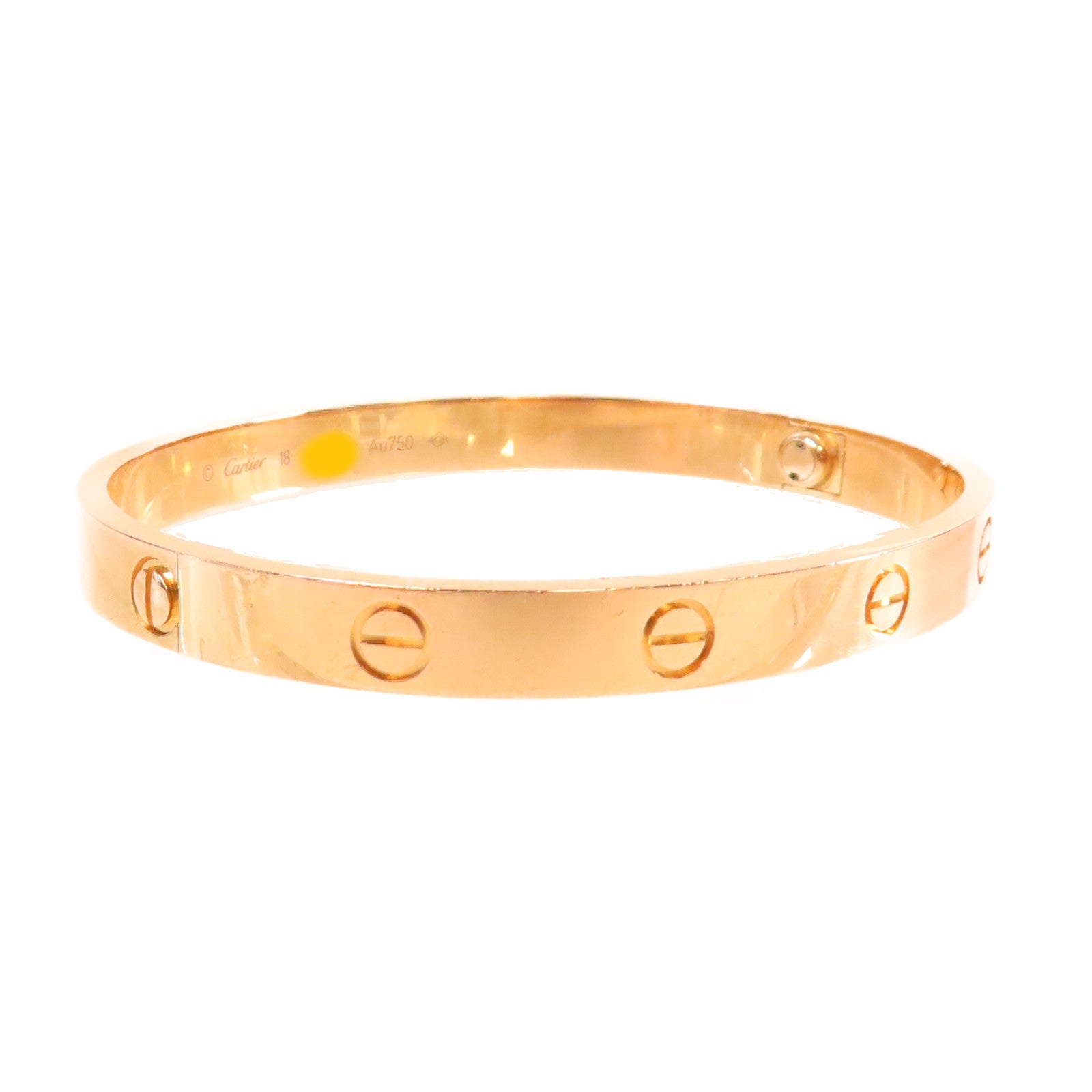 CARTIER 18K玫瑰金Love Bracelet手鐲#18