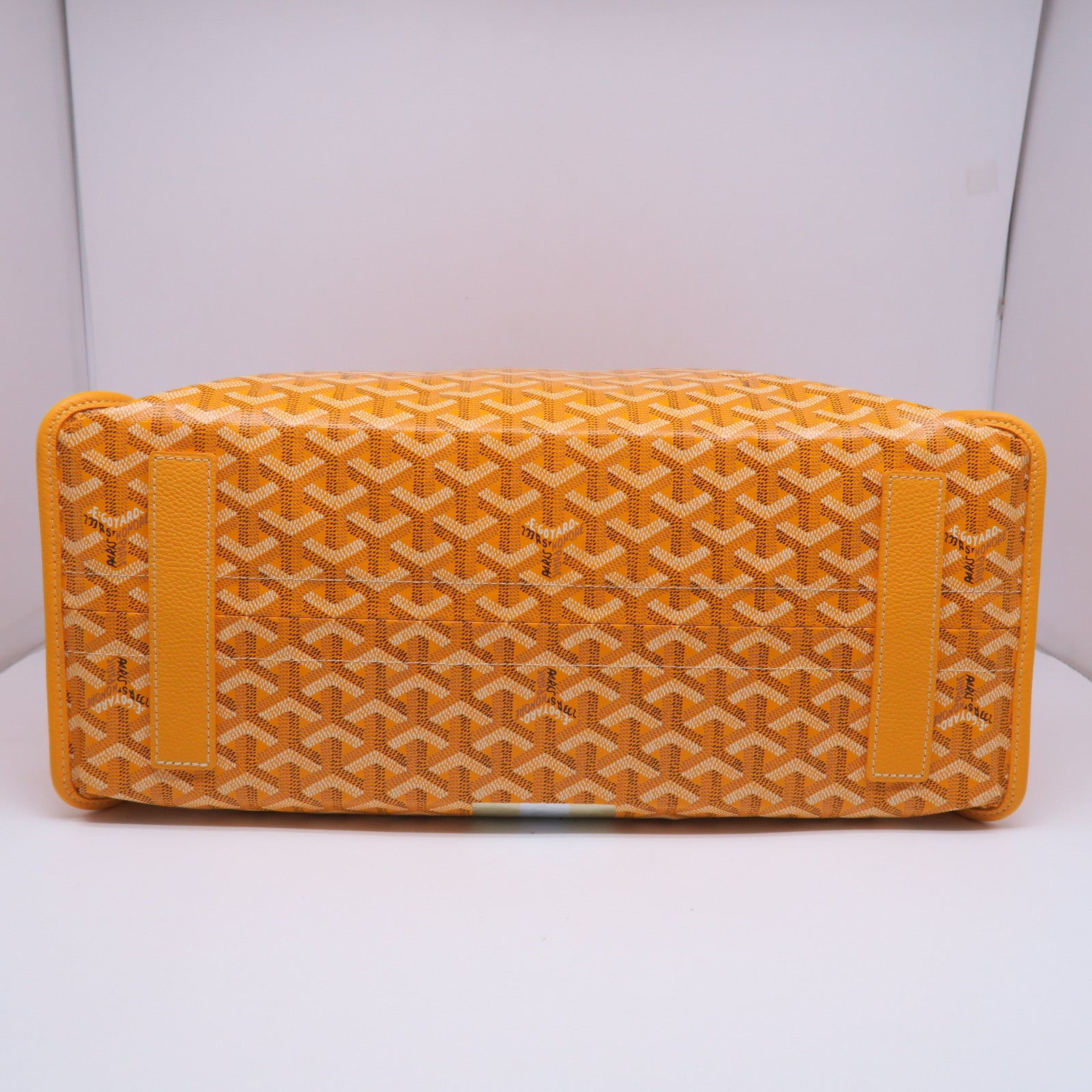 GOYARD 【激減優惠】塗層帆布Sac Hardy PM 2 Jaune銀扣肩背袋黃色