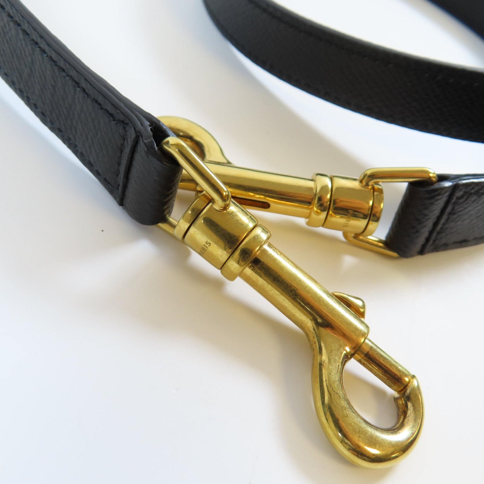 CELINE 牛皮皮革Belt Bag金扣手挽肩背兩用袋黑色