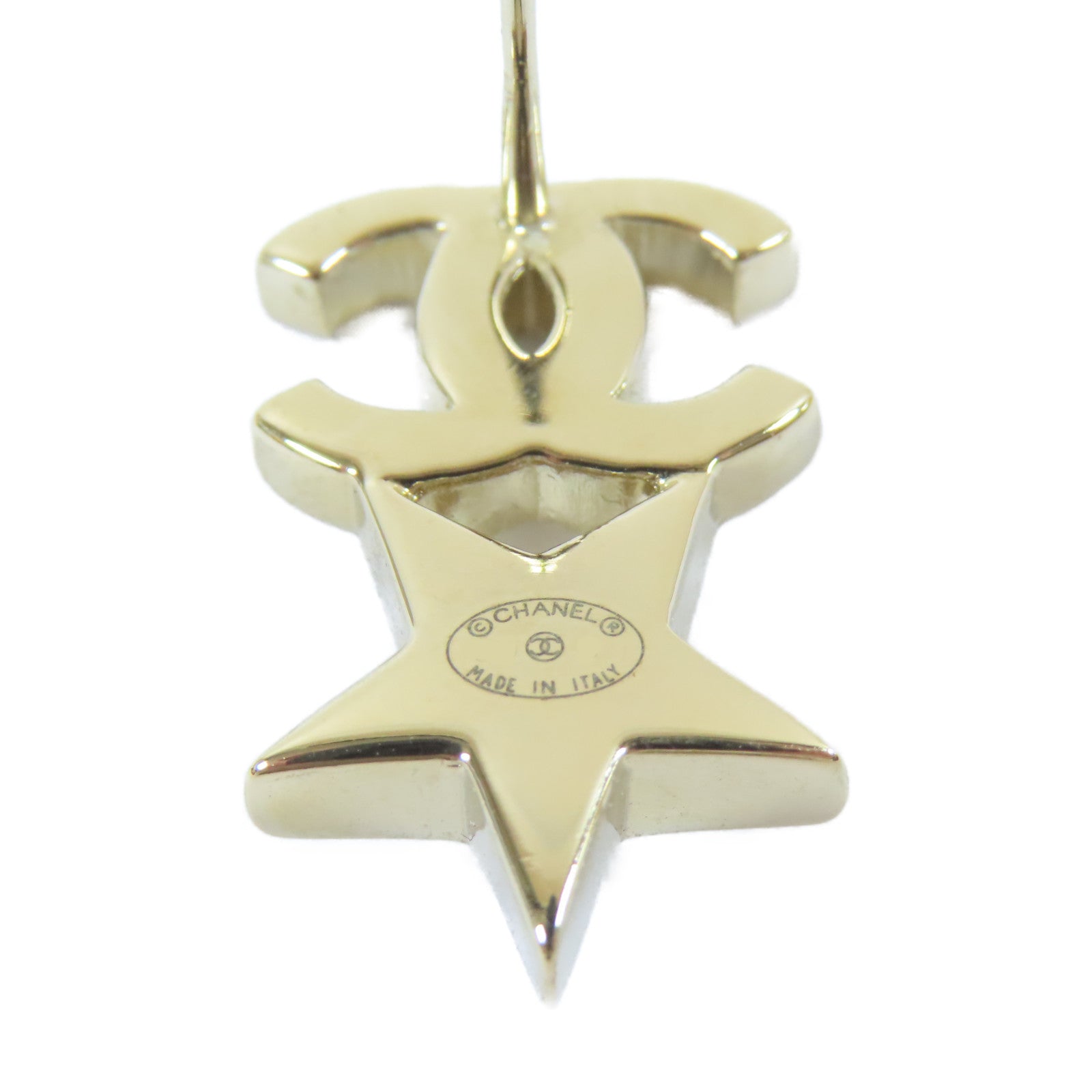 CHANEL 金屬/水晶Earrings耳環金色
