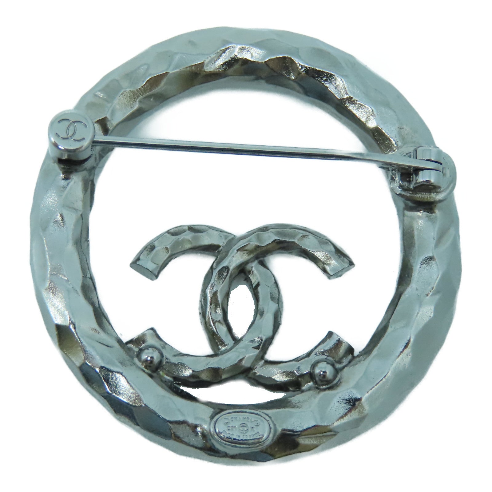 CHANEL 金屬Brooch胸針銀色