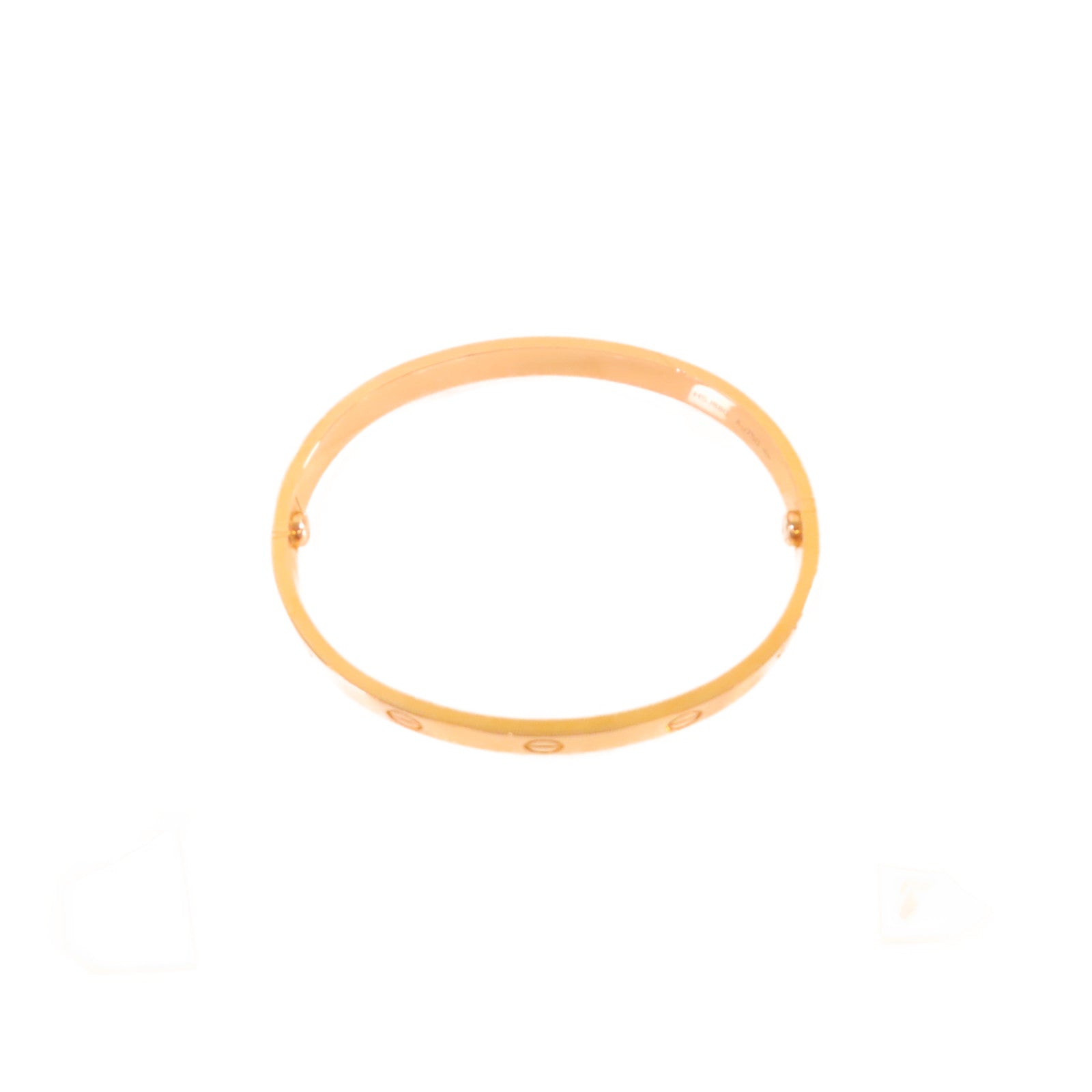 CARTIER 18K玫瑰金Love Bracelet手鐲#18