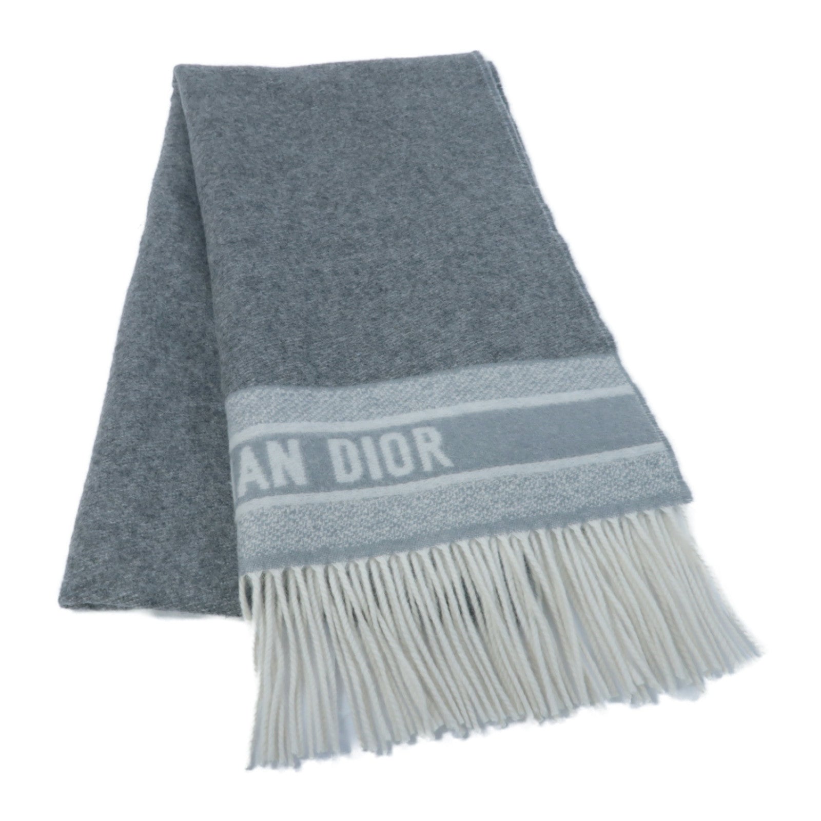 Dior 羊絨Scarf圍巾灰色
