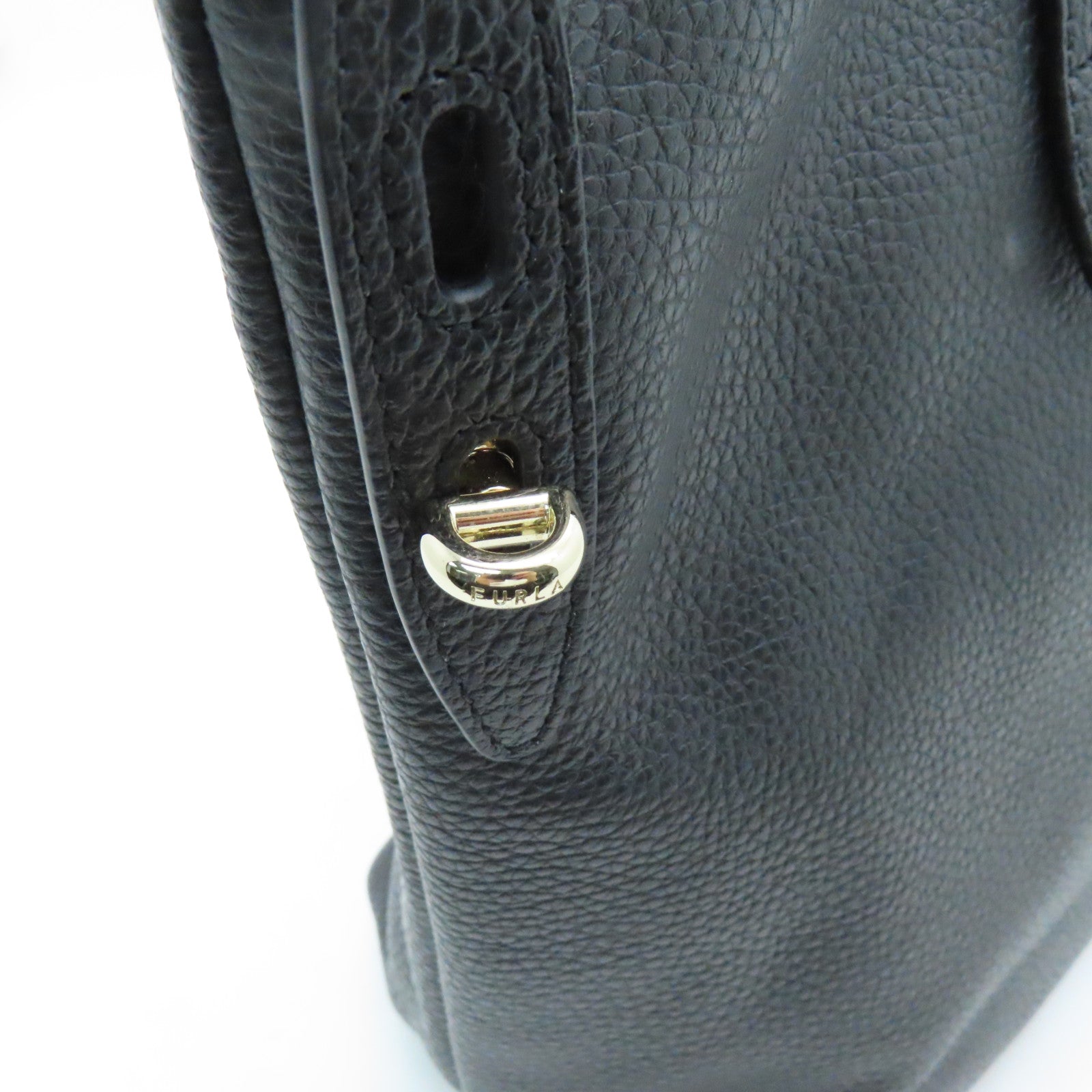 Furla 牛皮皮革Tote Bag肩背袋黑色