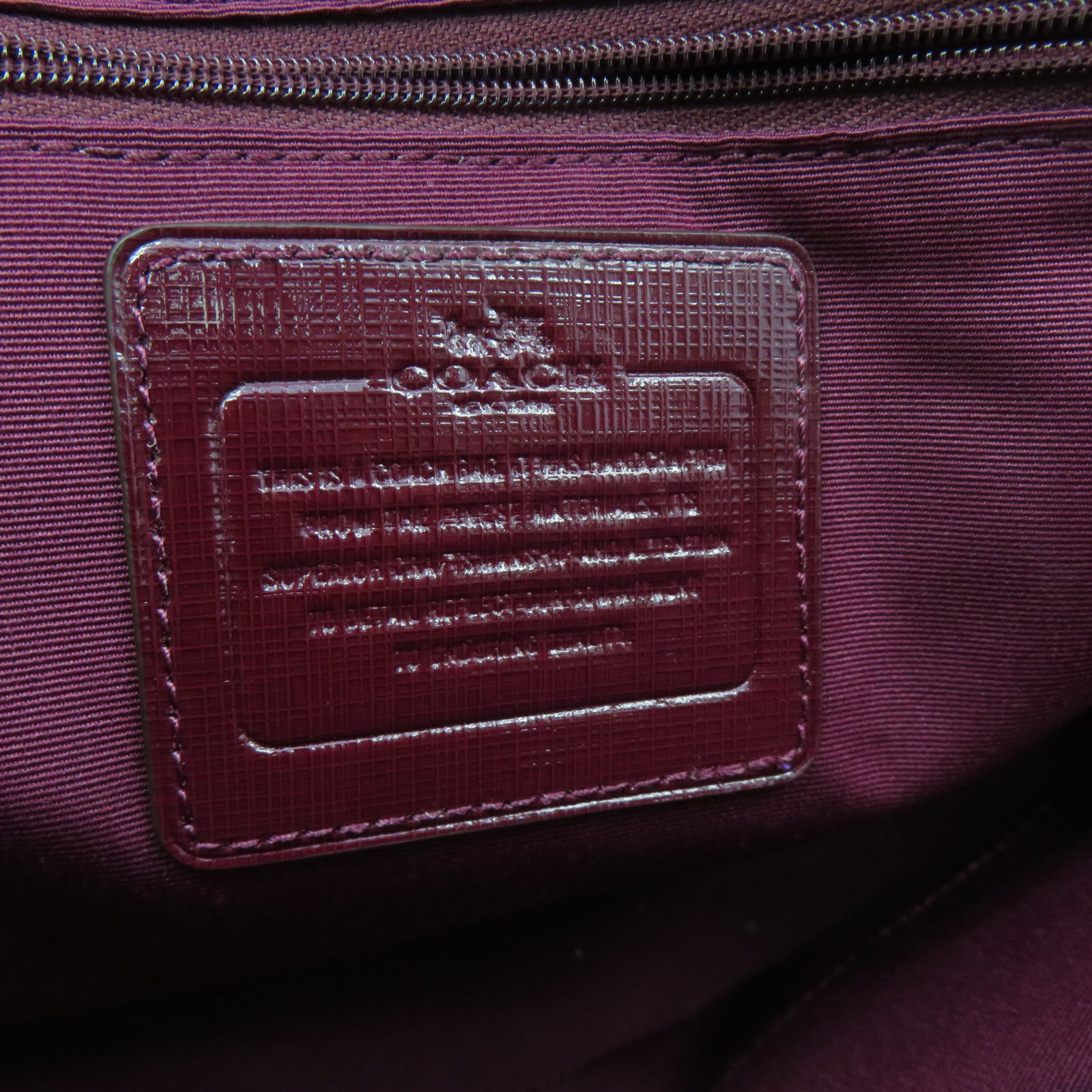 COACH 皮革2 Way Shoulder金扣手挽肩背兩用袋紅色
