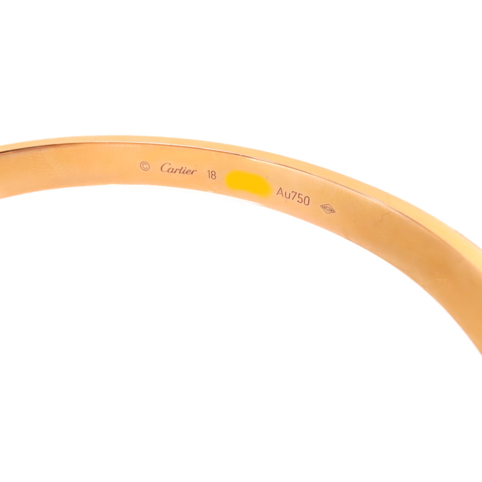 CARTIER 18K玫瑰金Love Bracelet手鐲#18