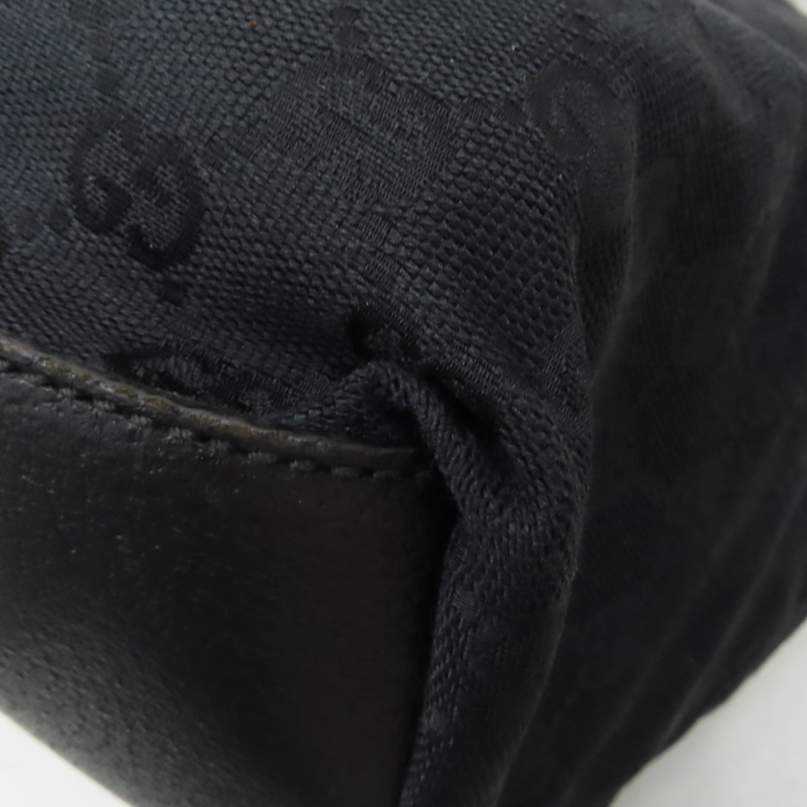 GUCCI GG帆布Tote Bag肩背袋黑色