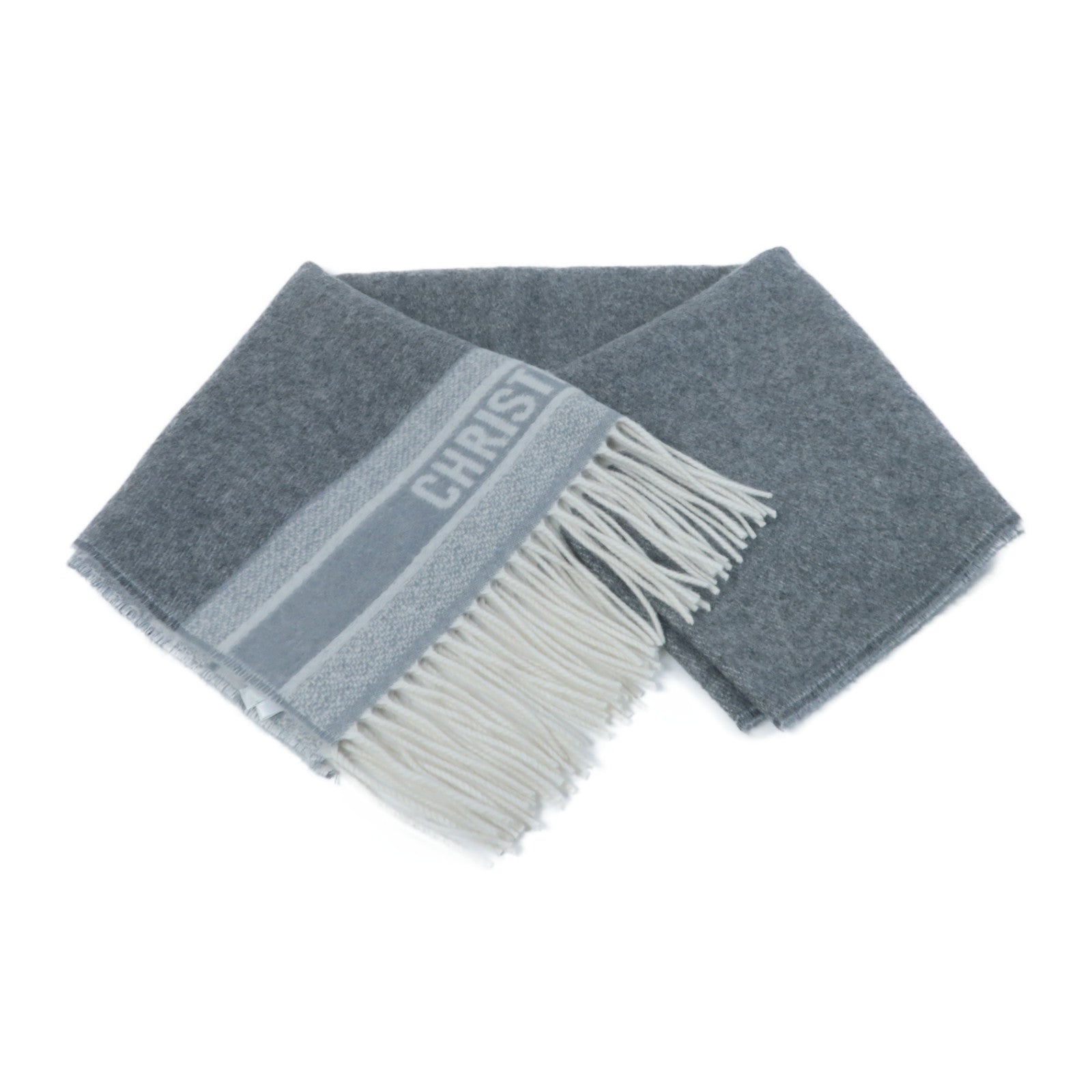 Dior 羊絨Scarf圍巾灰色