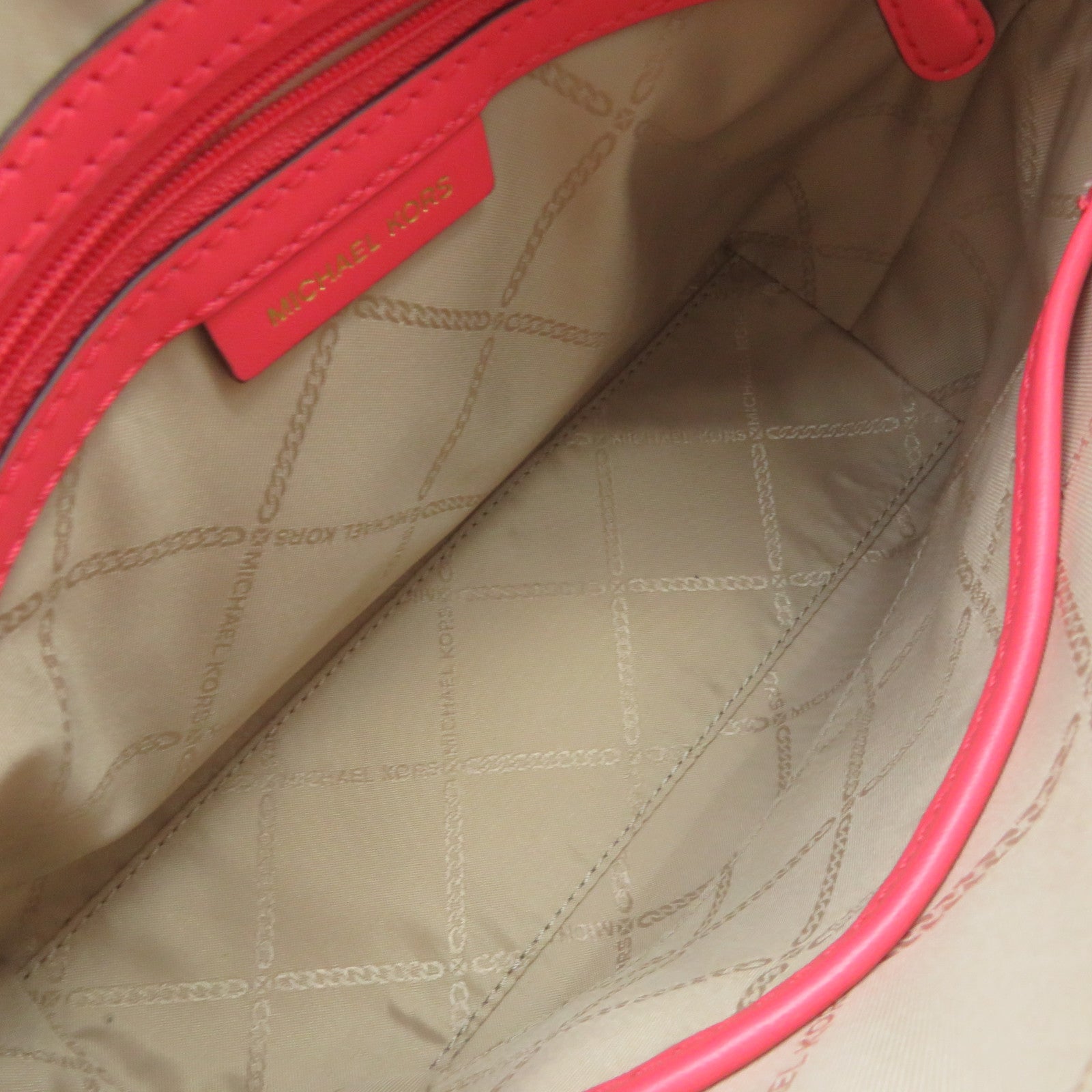 Michael Kors 牛皮皮革Shoulder Bag肩背袋粉紅色