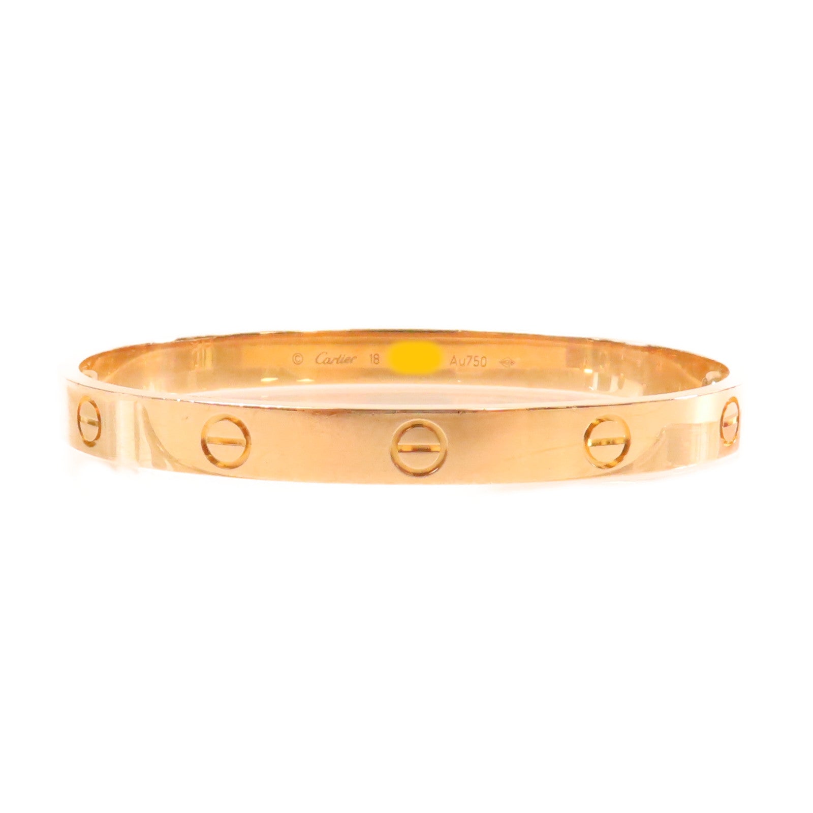CARTIER 18K玫瑰金Love Bracelet手鐲#18