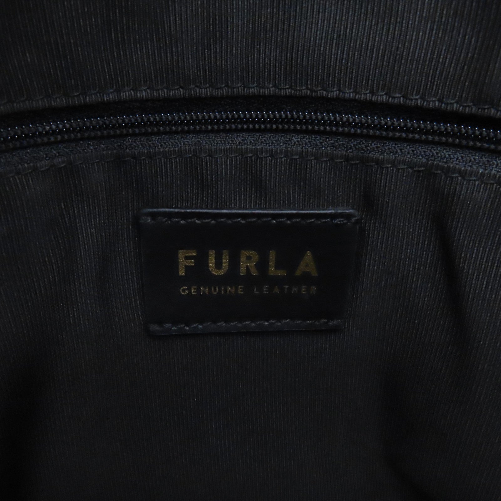 Furla 牛皮皮革Tote Bag肩背袋黑色