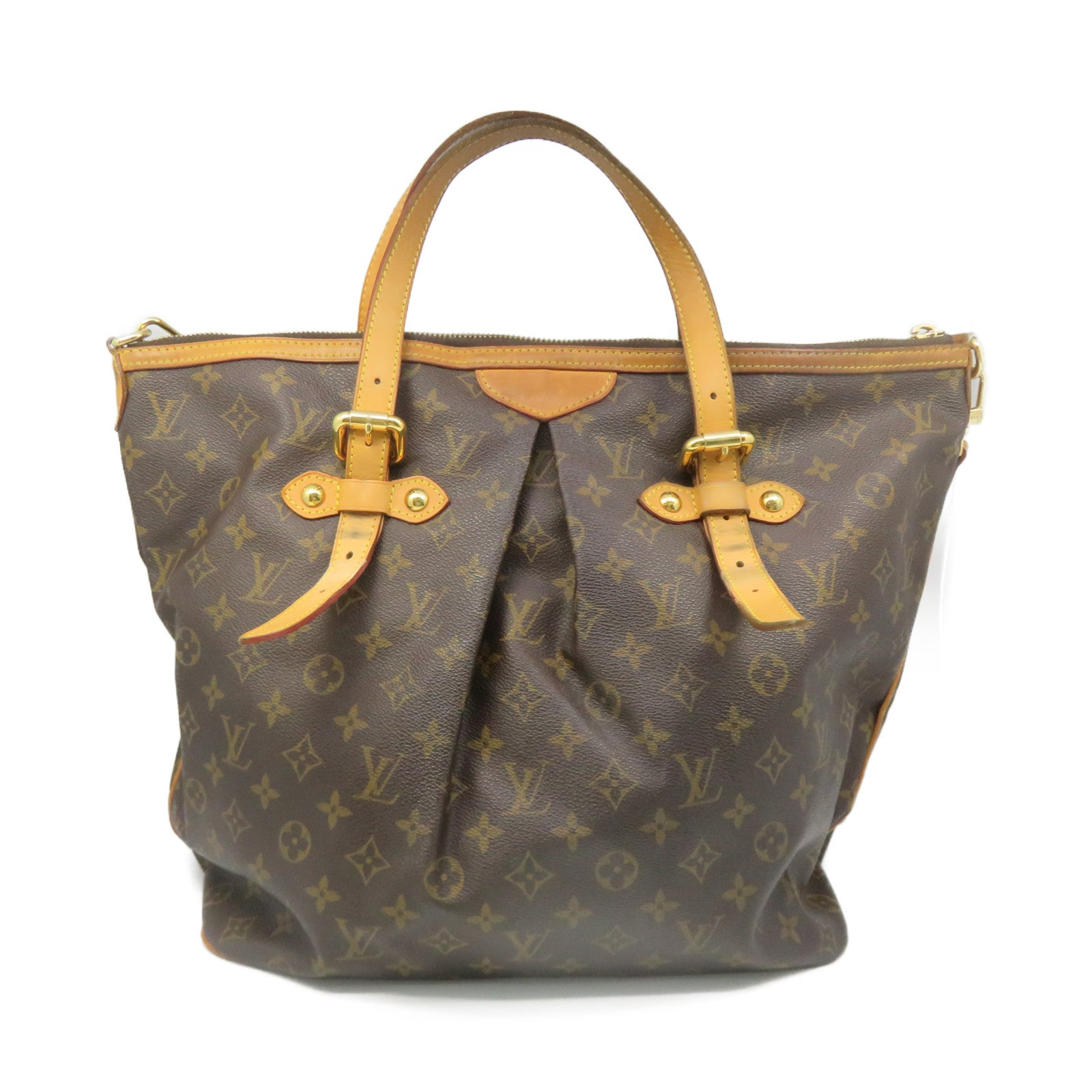 LOUIS VUITTON Monogram Palermo GM 2Way Shoulder Bag手挽肩背两用袋啡色