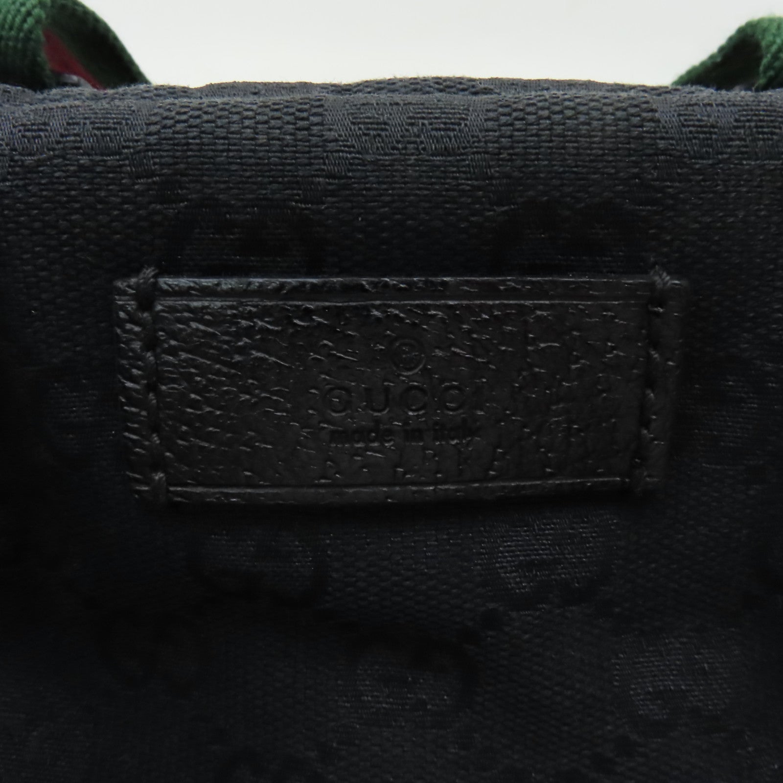 GUCCI GG帆布Tote Bag肩背袋黑色
