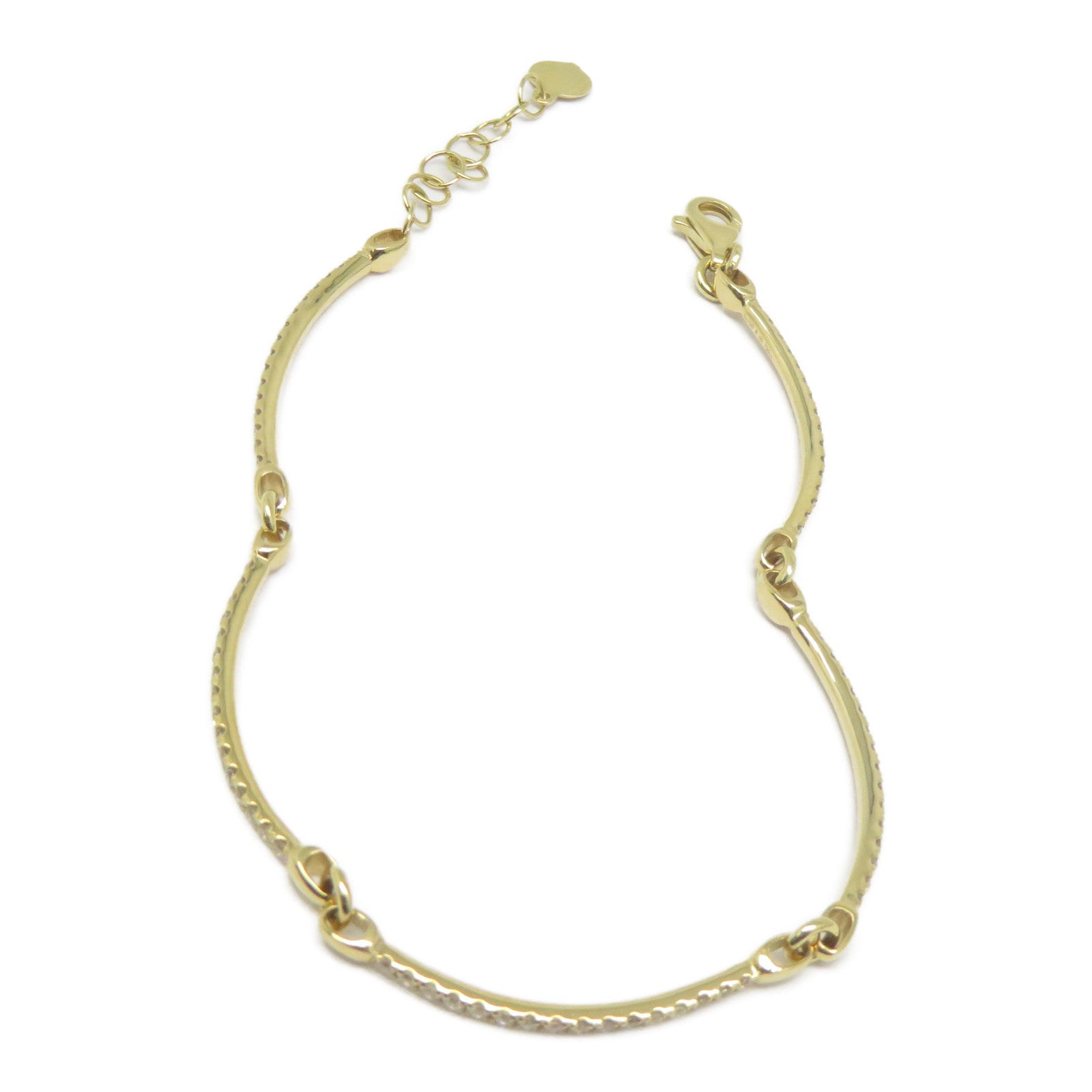 JEWELRY 【激減優惠】18K黃金Diamond Bracelet 0.730ct鑽石手鏈