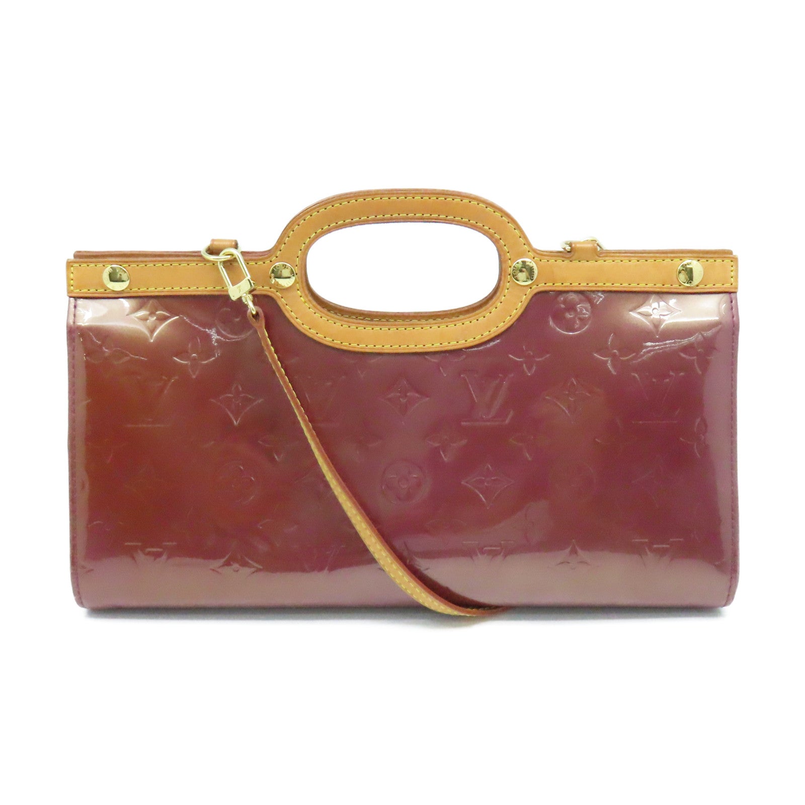 LOUIS VUITTON Vernis Roxbury Drive 2Way Shoulder Bag手挽肩背兩用袋紅豆色/啡色