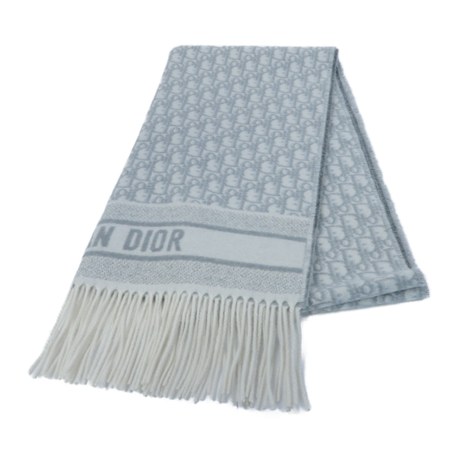 Dior 羊絨Scarf圍巾灰色