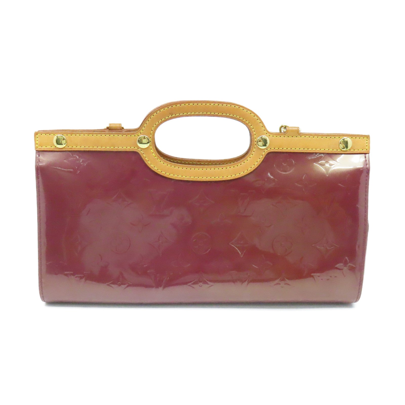 LOUIS VUITTON Vernis Roxbury Drive 2Way Shoulder Bag手挽肩背兩用袋紅豆色/啡色