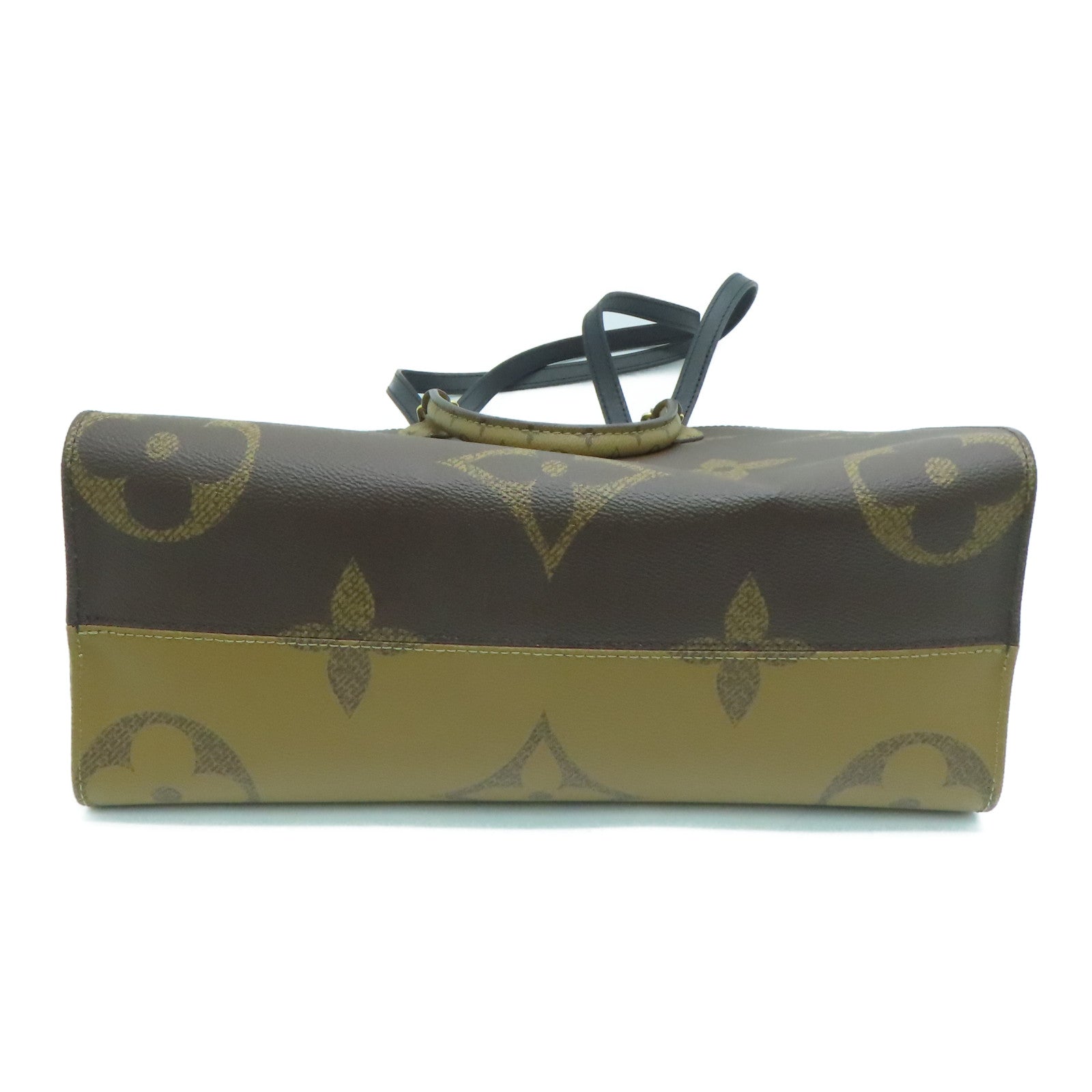 LOUIS VUITTON Monogram Giant OnTheGo MM金扣手挽肩背两用袋啡色