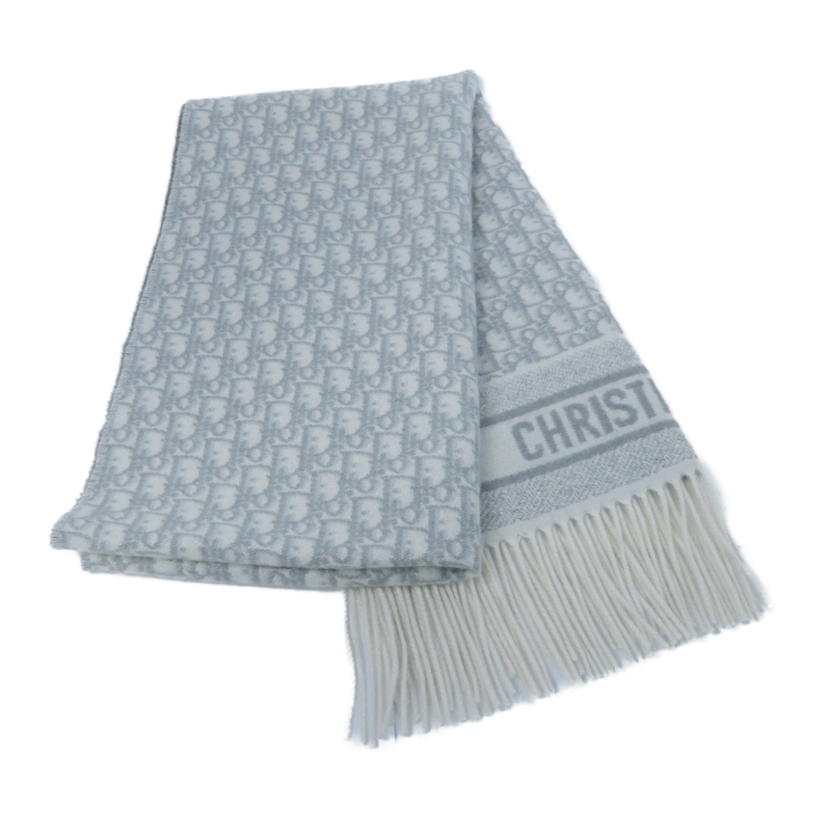 Dior 羊絨Scarf圍巾灰色