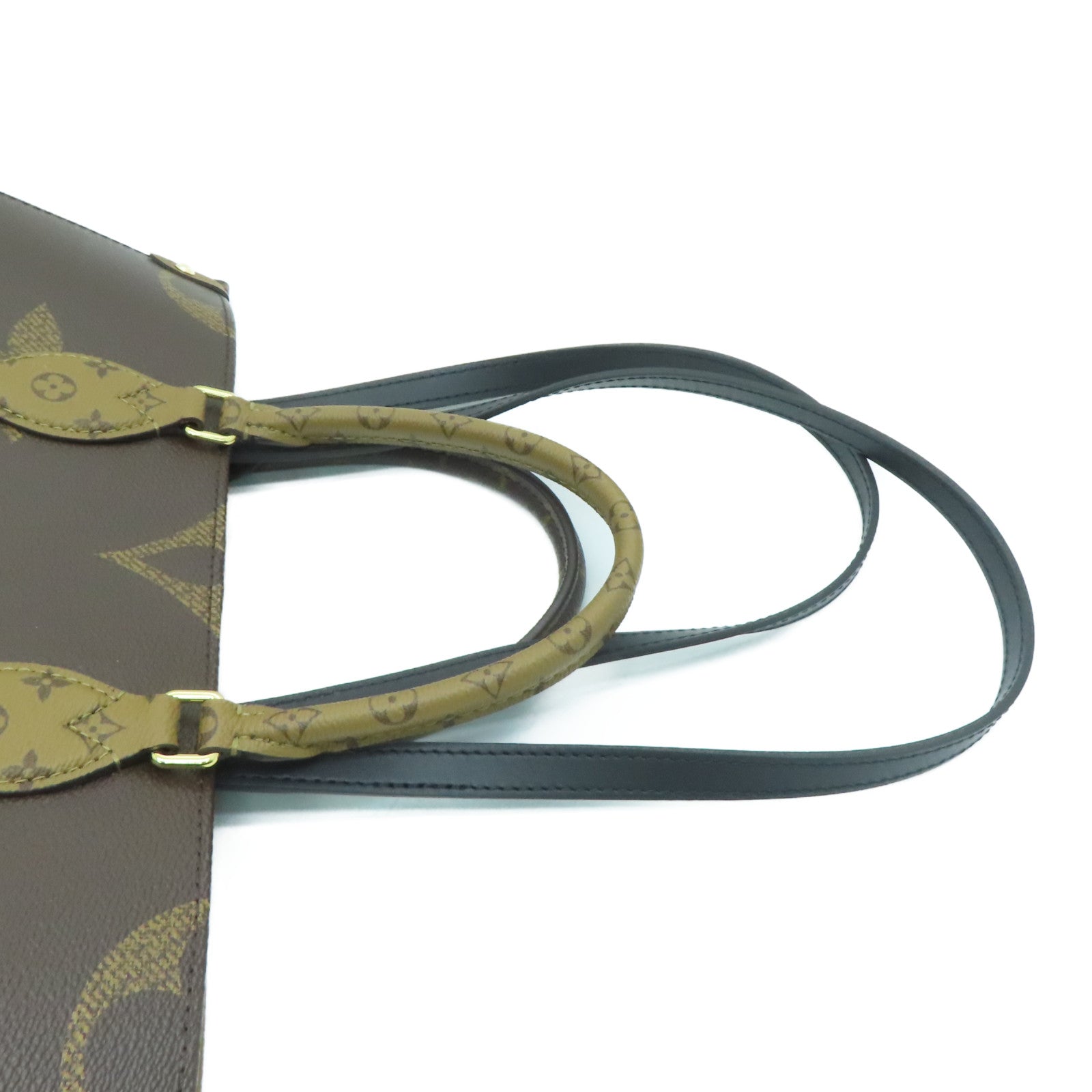 LOUIS VUITTON Monogram Giant OnTheGo MM金扣手挽肩背两用袋啡色