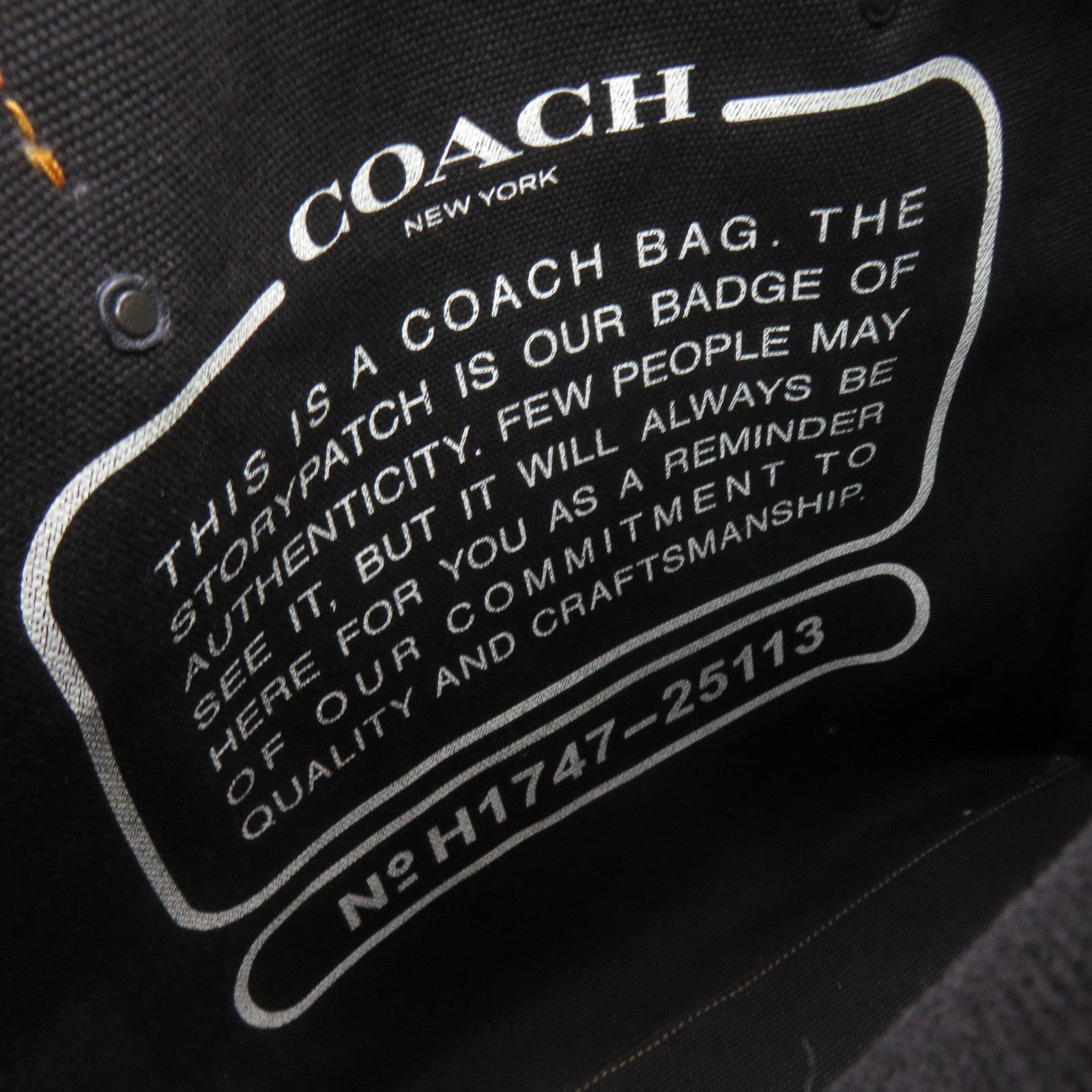 COACH Canvas Tote Bag Black/Color