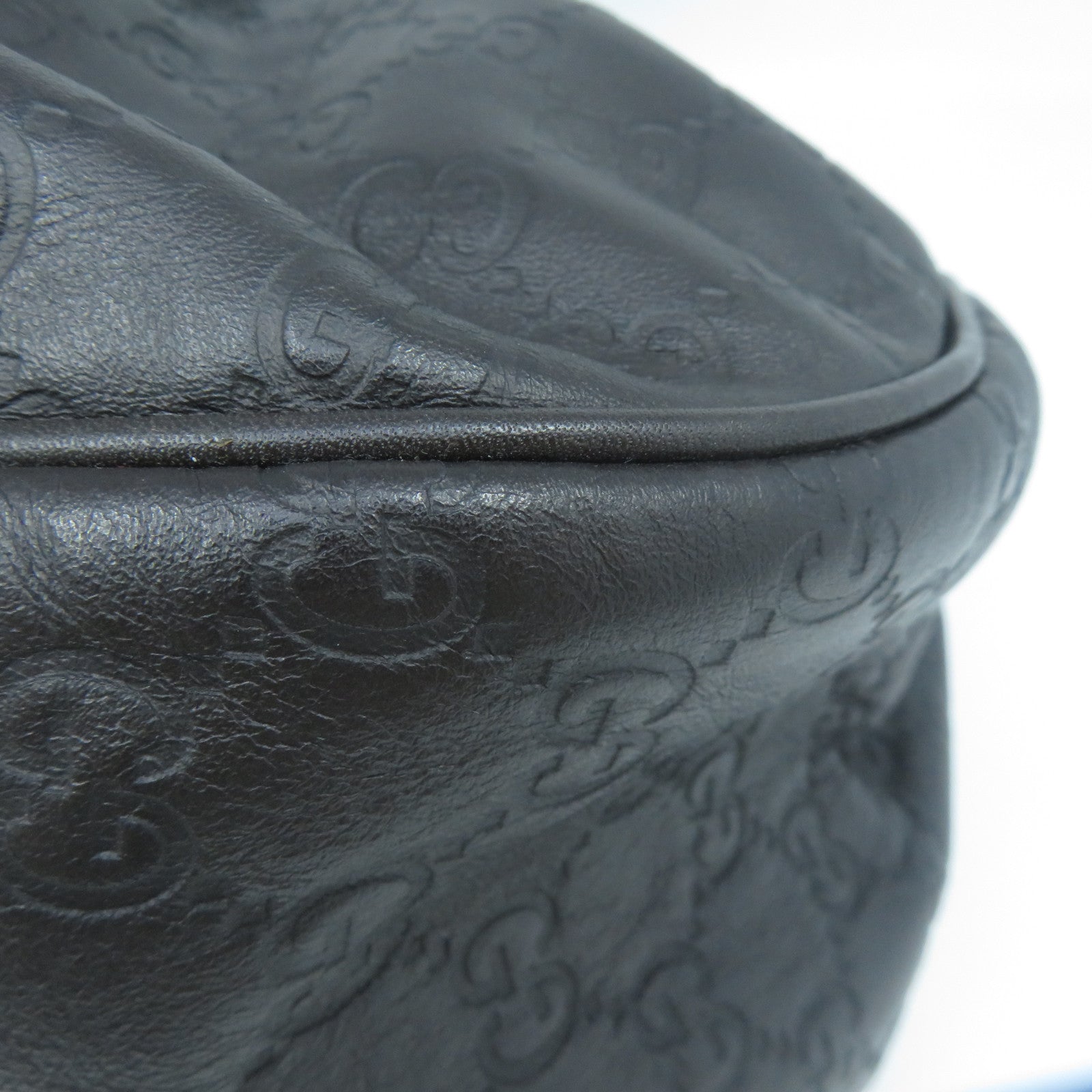 GUCCI 皮革Shoulder Bag金扣肩背袋啡色