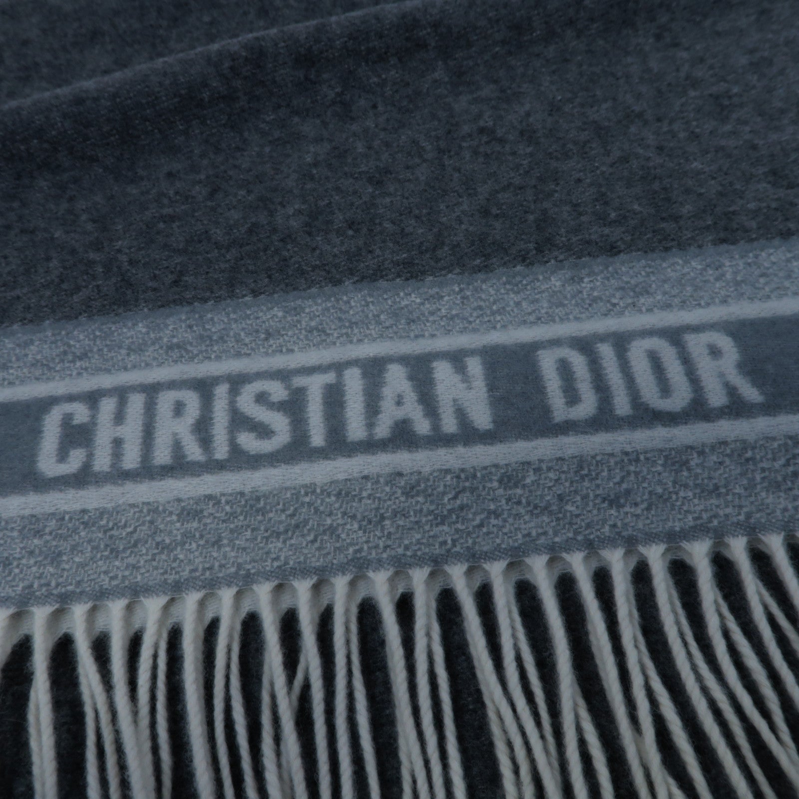 Dior 羊絨Scarf圍巾灰色