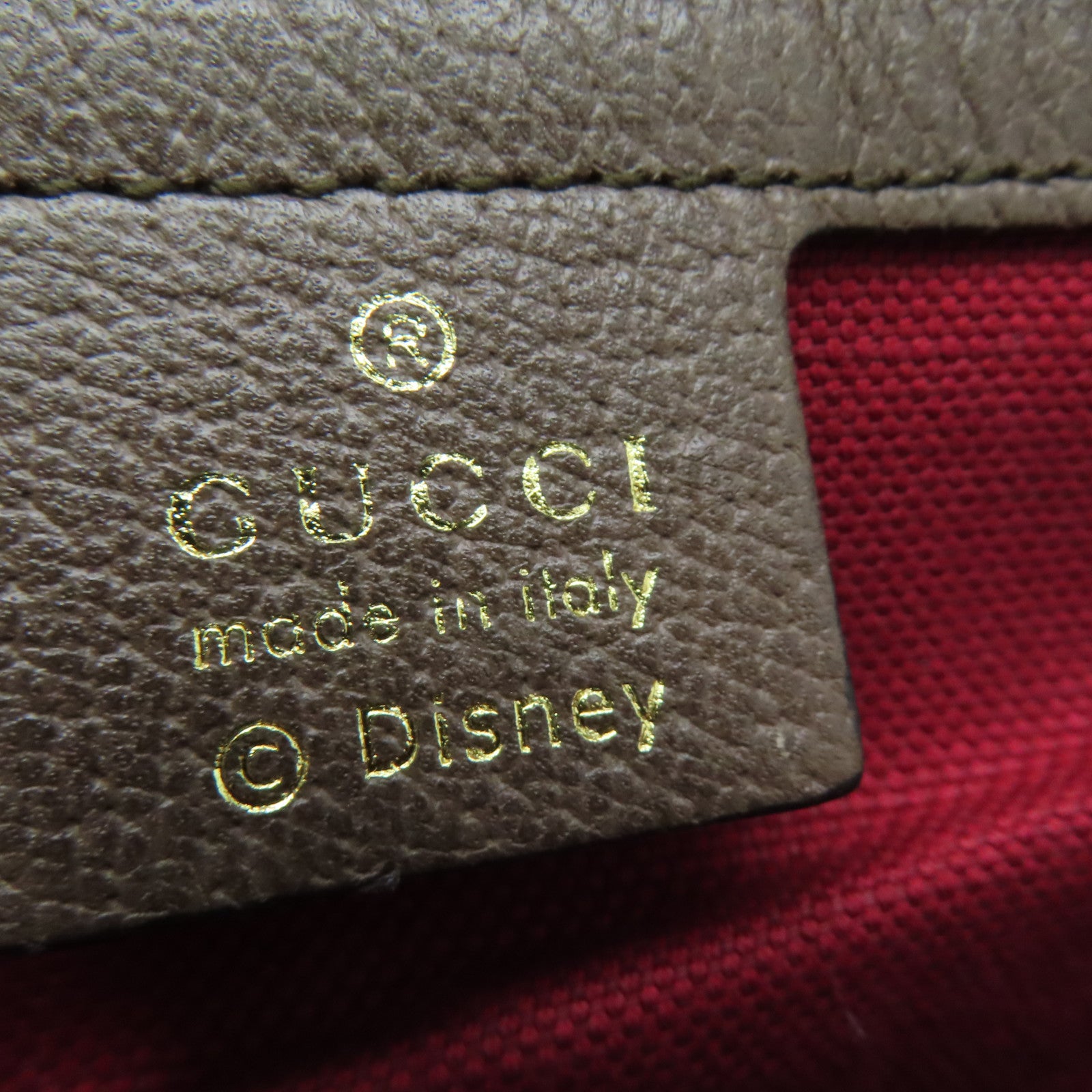 GUCCI 涂层帆布Backpack金扣背包啡色