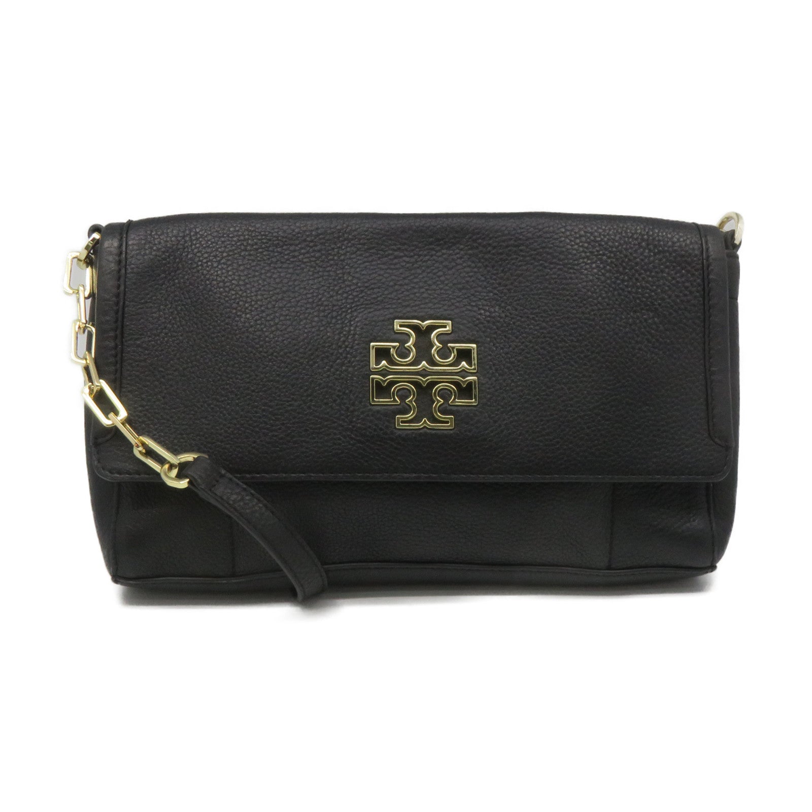 Tory Burch Leather Shoulder Bag Black