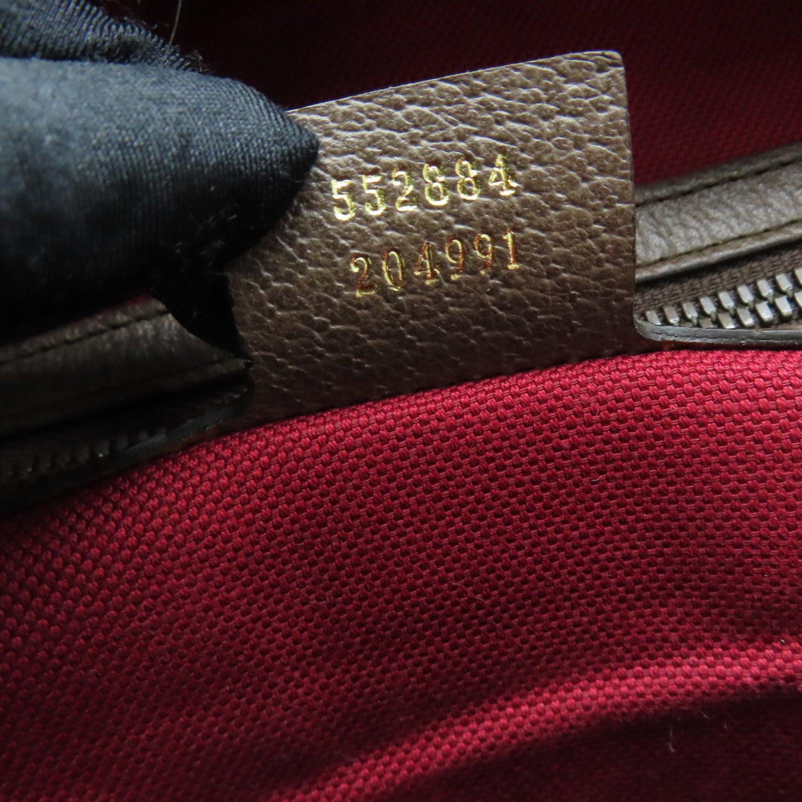 GUCCI 涂层帆布Backpack金扣背包啡色