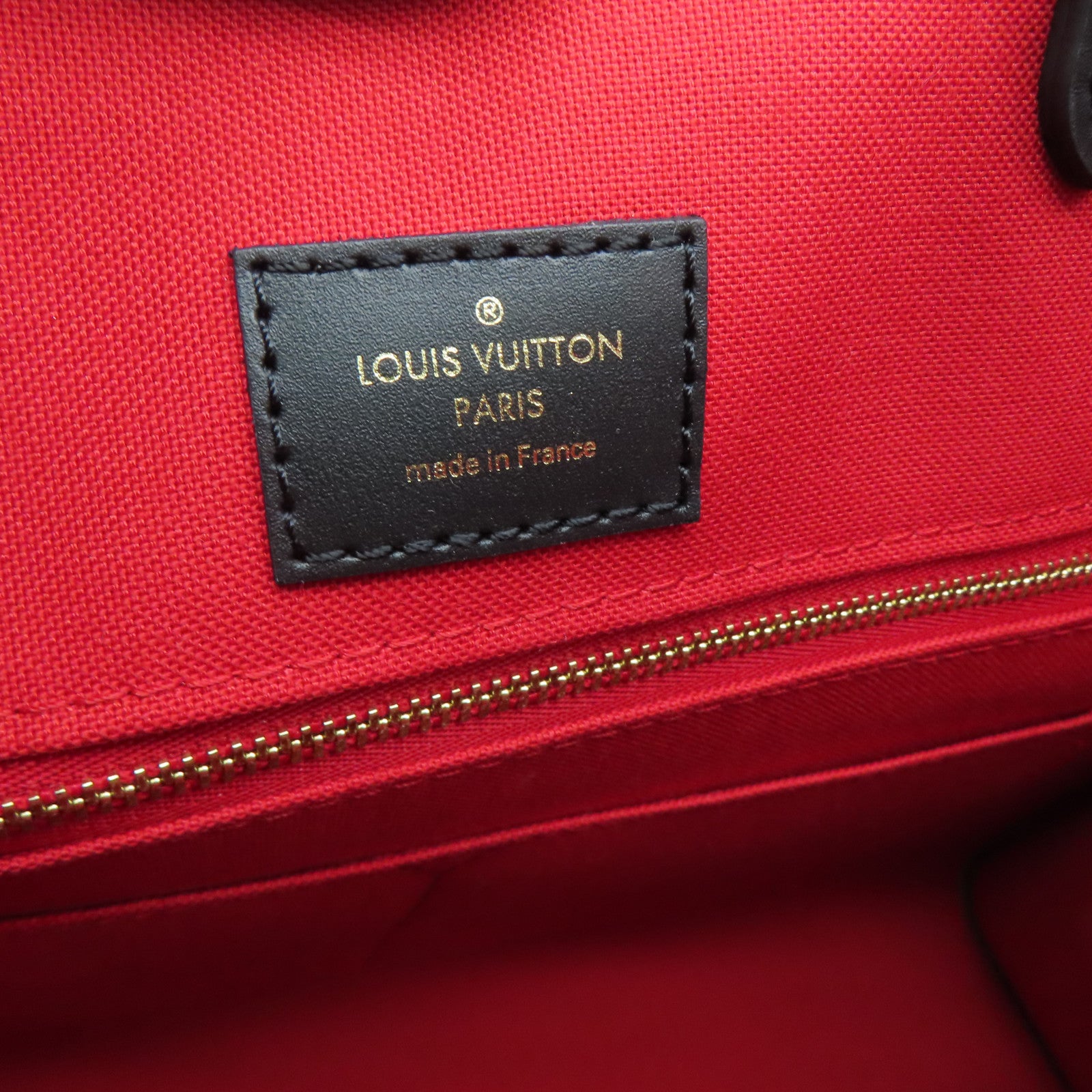 LOUIS VUITTON Monogram Giant OnTheGo MM金扣手挽肩背两用袋啡色