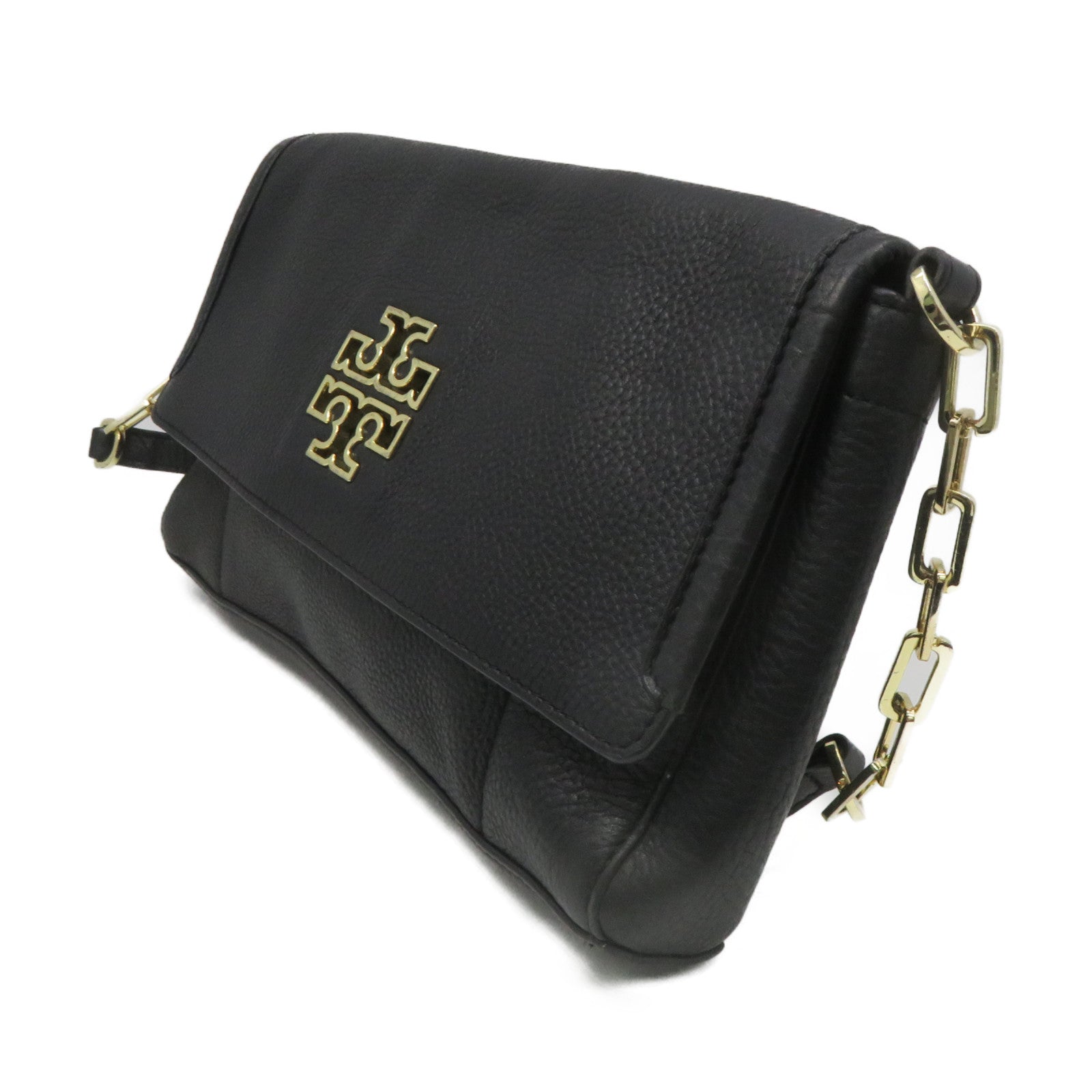 Tory Burch Leather Shoulder Bag Black