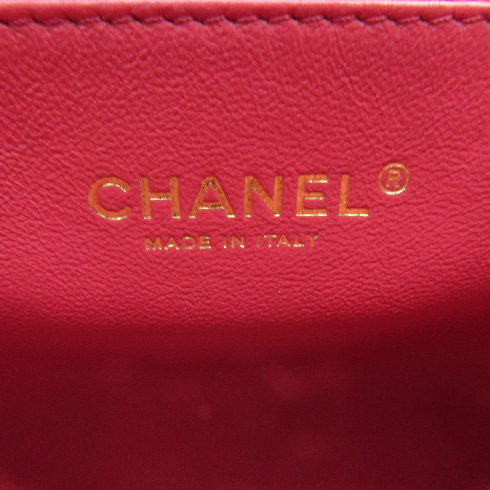CHANEL 菱格Caviar皮革Backpac金扣背包粉紅色