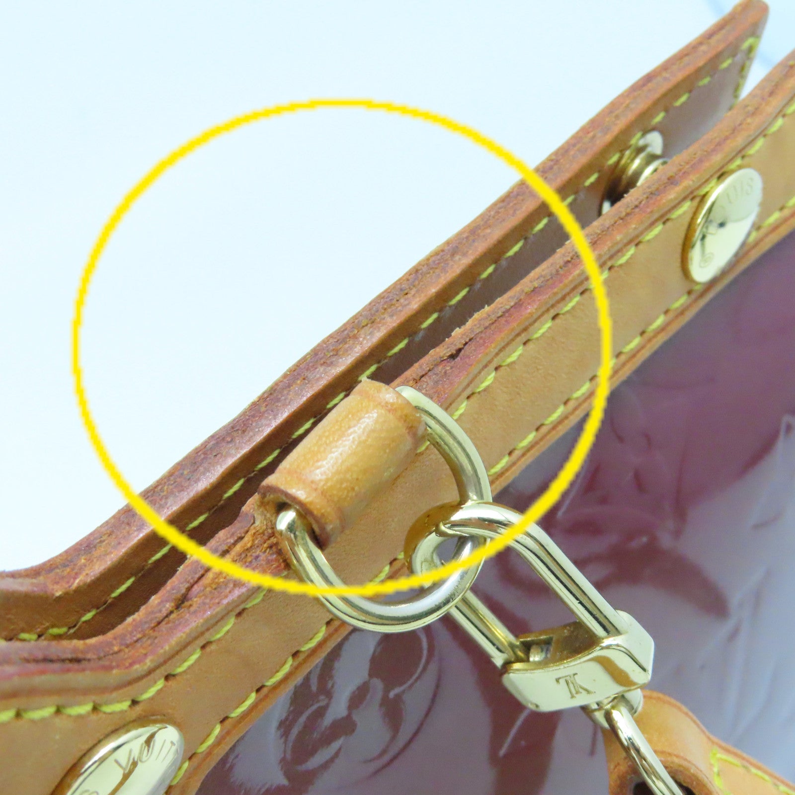 LOUIS VUITTON Vernis Roxbury Drive 2Way Shoulder Bag手挽肩背兩用袋紅豆色/啡色