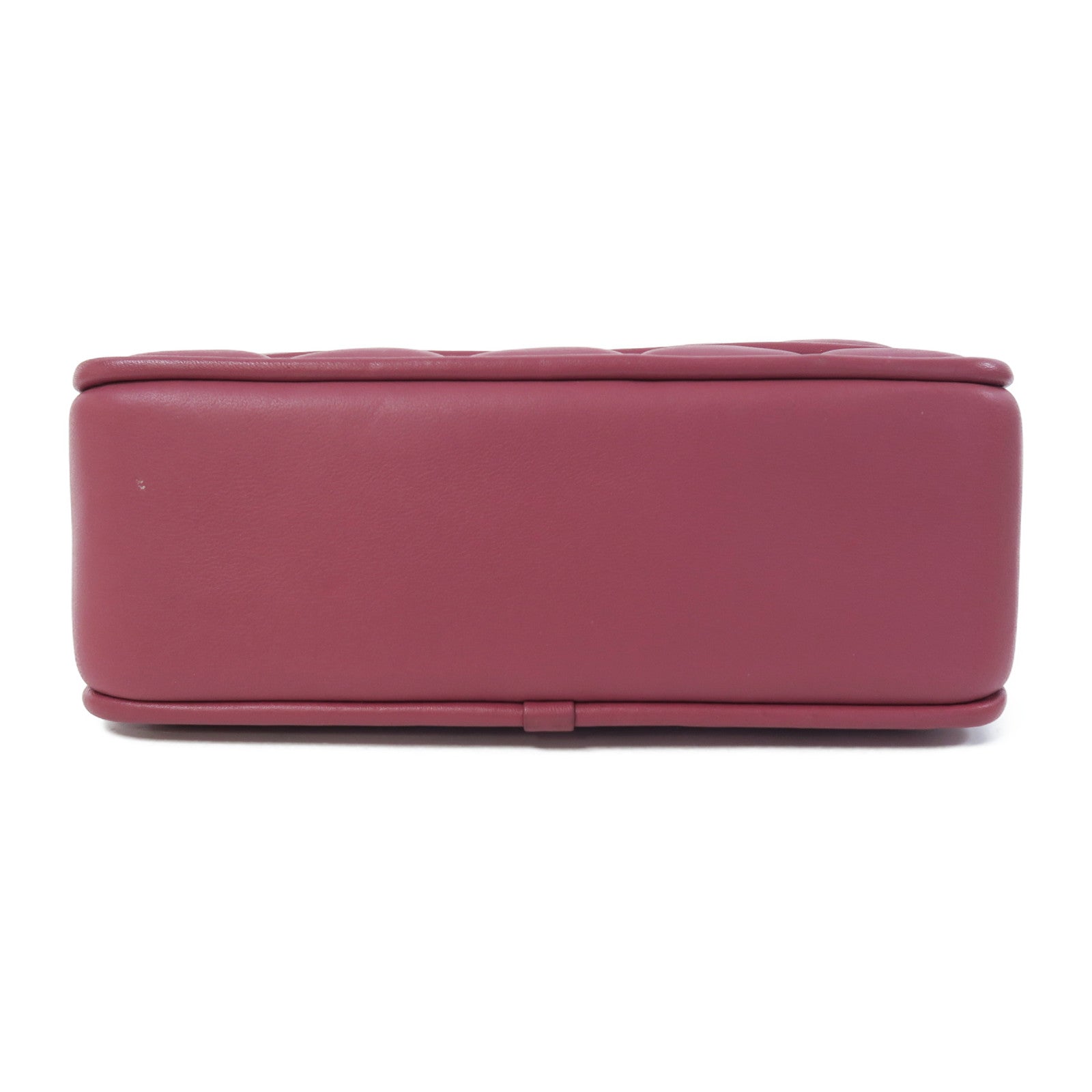 COACH 羊皮皮革Turnlock Clutch 20 Chain Shoulder金扣手挽肩背兩用袋粉紅色