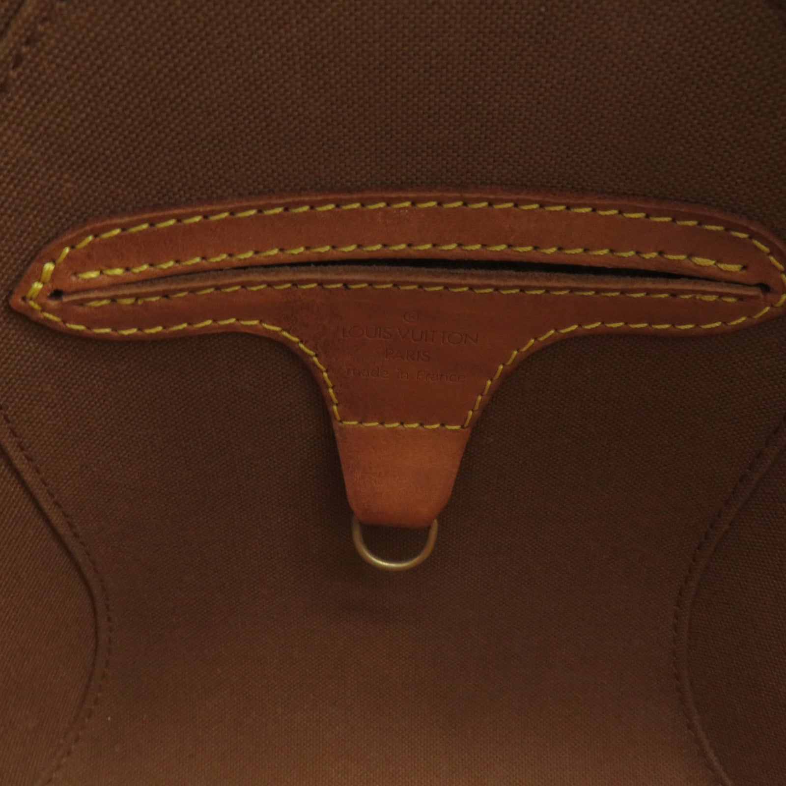 LOUIS VUITTON Monogram Elipse金扣手挽袋啡色