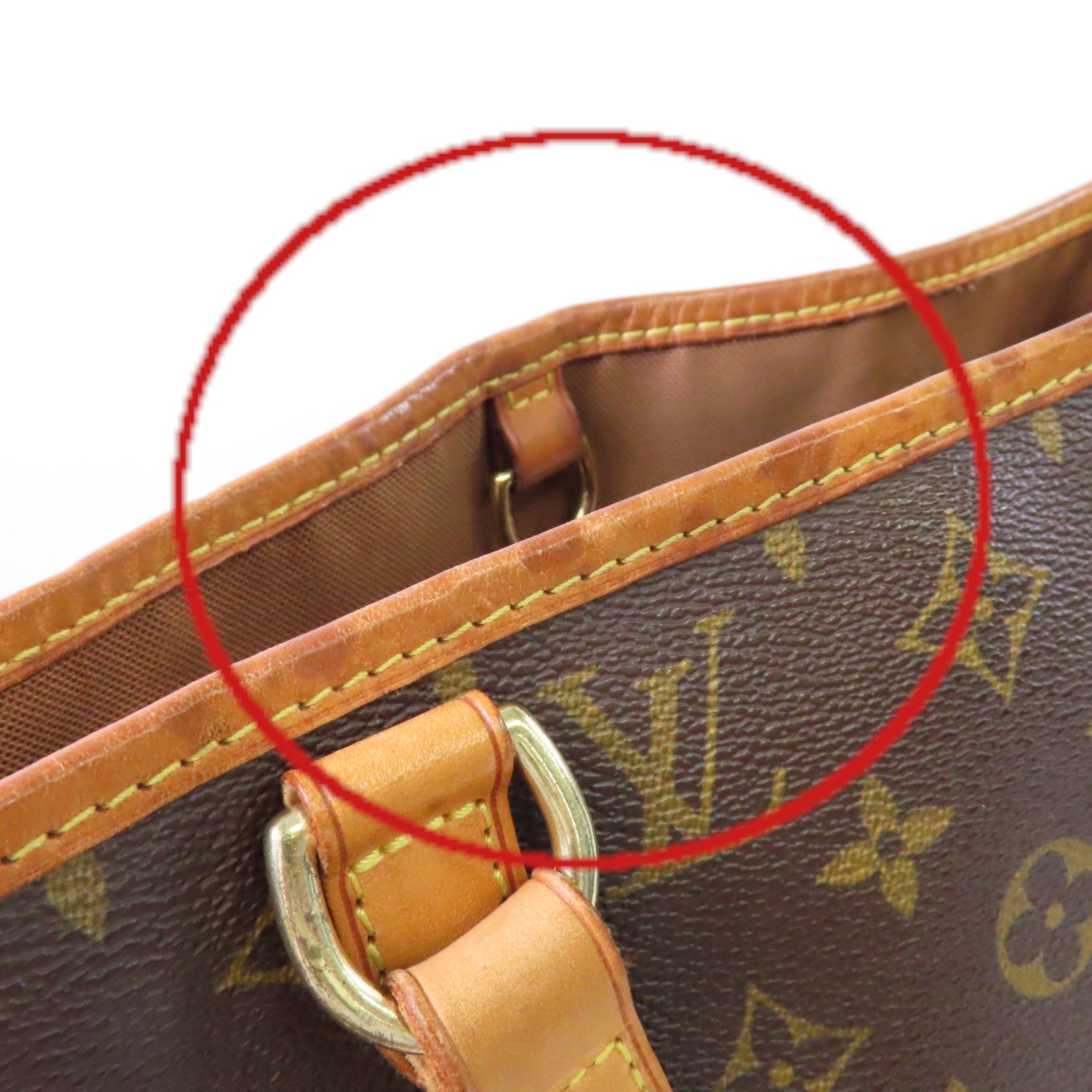 LOUIS VUITTON Monogram Batignolles Vertical Tote Bag金扣肩背袋啡色