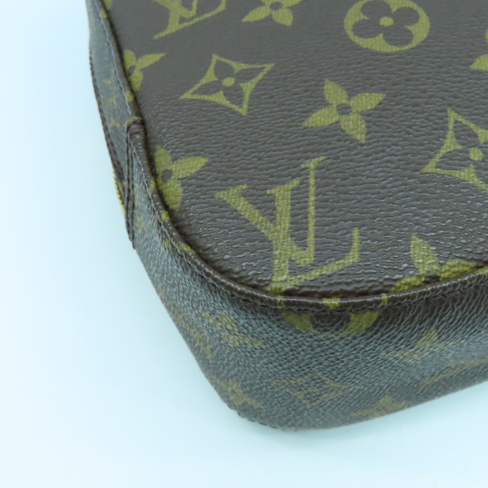 LOUIS VUITTON Monogram Spontini金扣手挽肩背兩用袋啡色