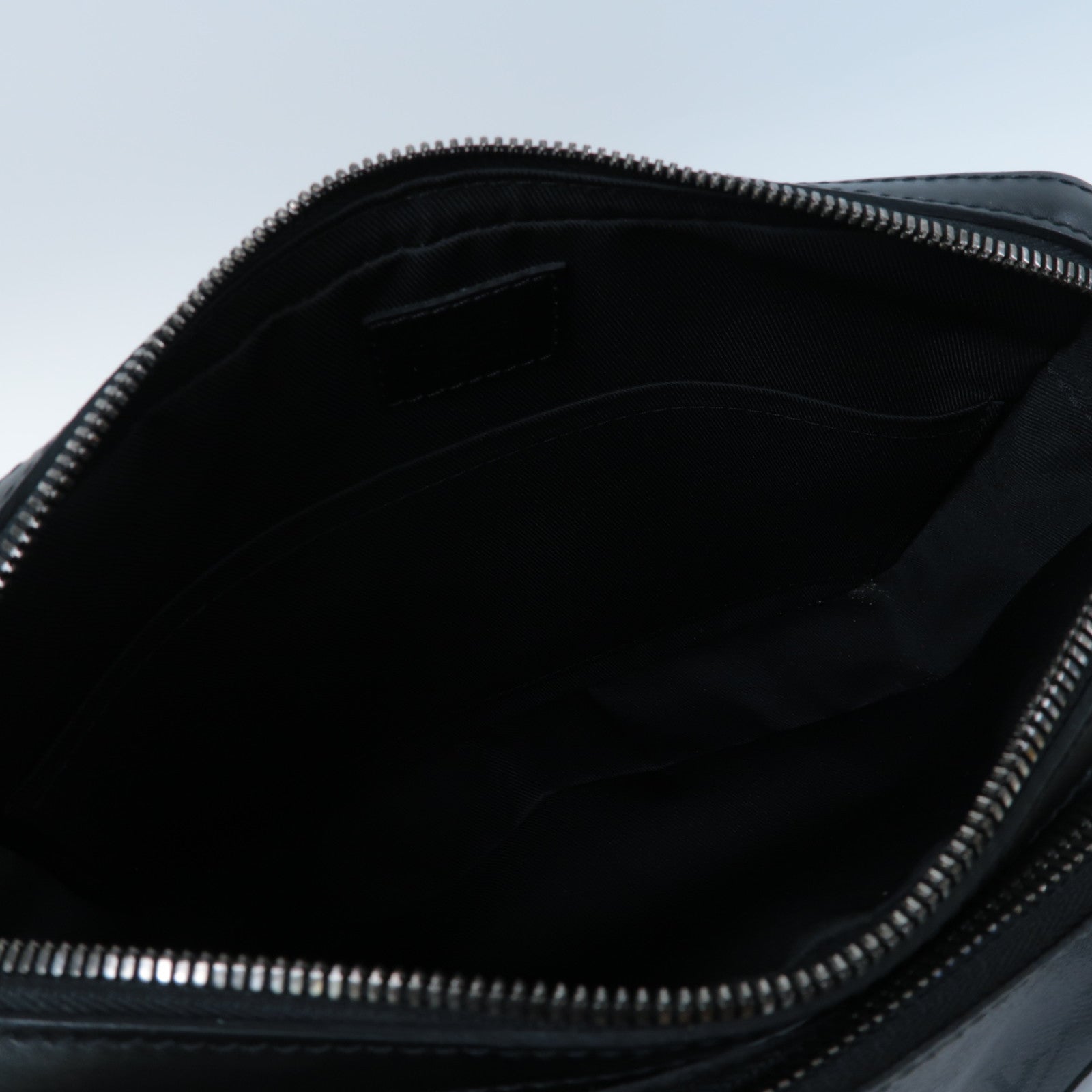 LOUIS VUITTON Monogram Eclipse Trio銀扣肩背袋黑色/灰色